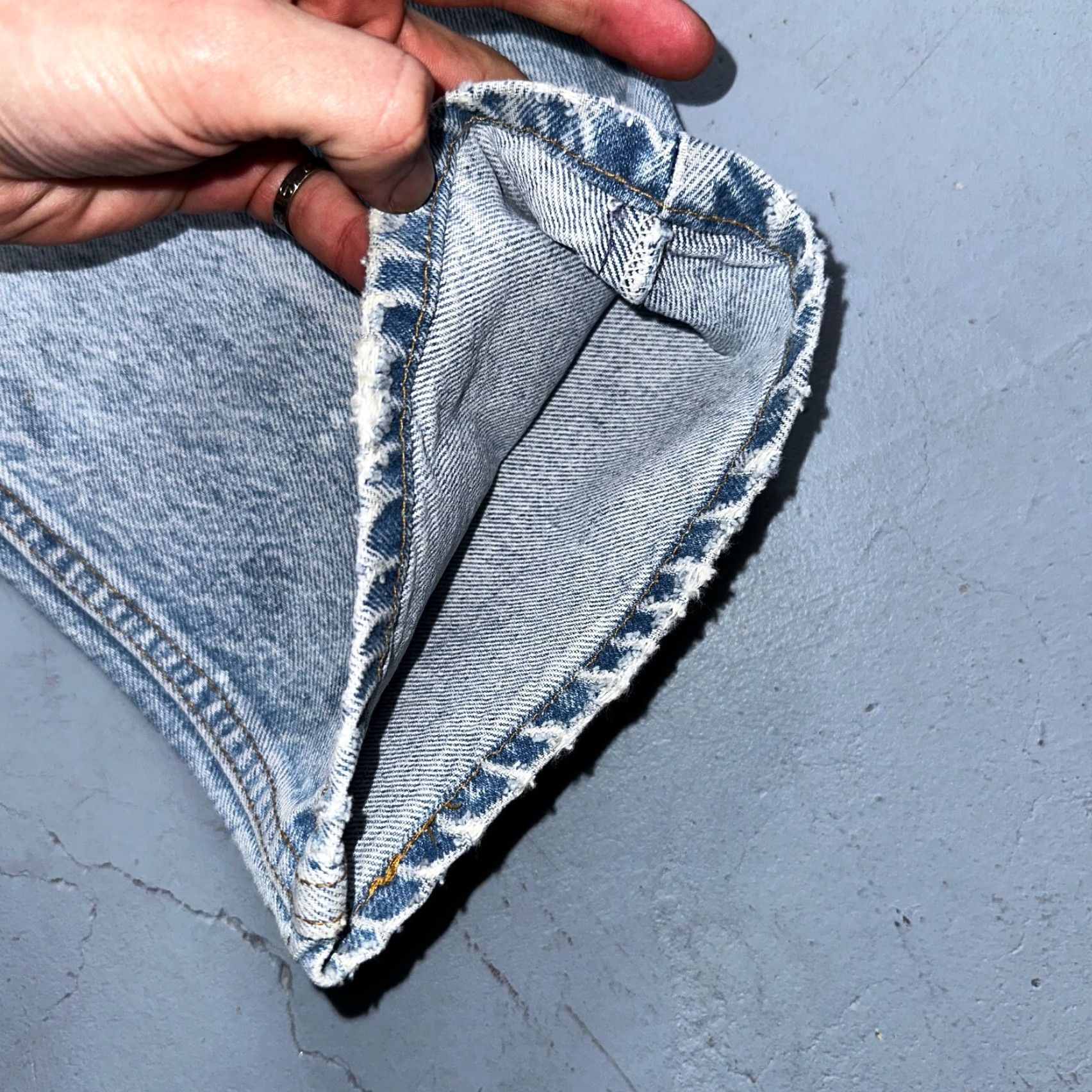 Levi's VINTAGE Levi's 517 Jeans Bootcut 80s USA Orange Tab Blue Denim 32x29 Mens Size US 32 / EU 48 - 5 Thumbnail