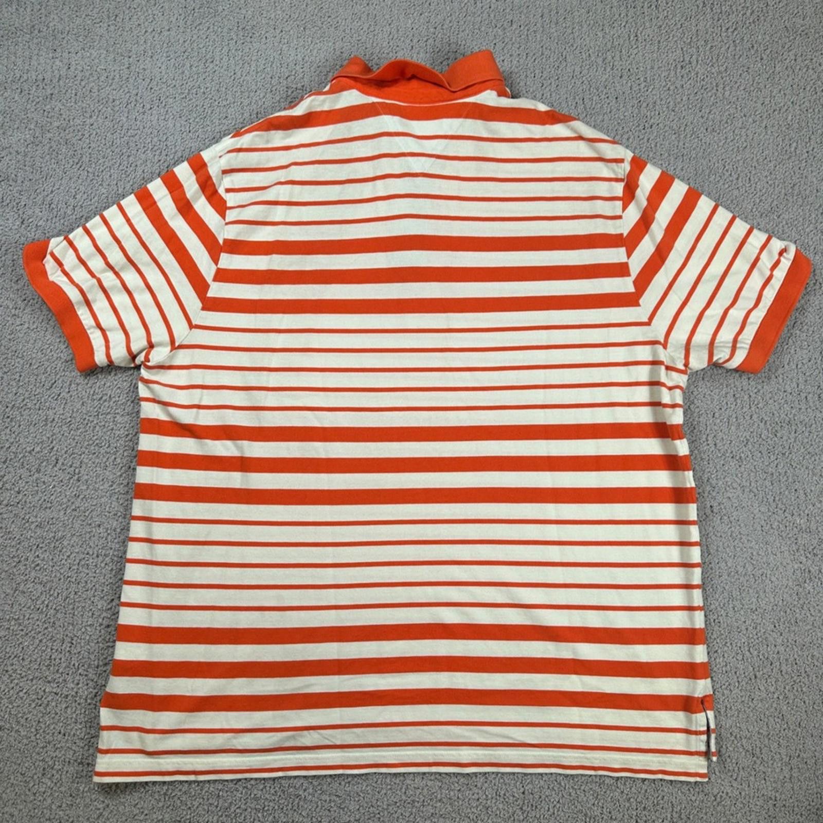 Tommy Hilfiger Tommy Hilfiger Polo Shirt Men's 2XLT Big & Tall Orange White Size US XXL / EU 58 / 5 - 3 Thumbnail