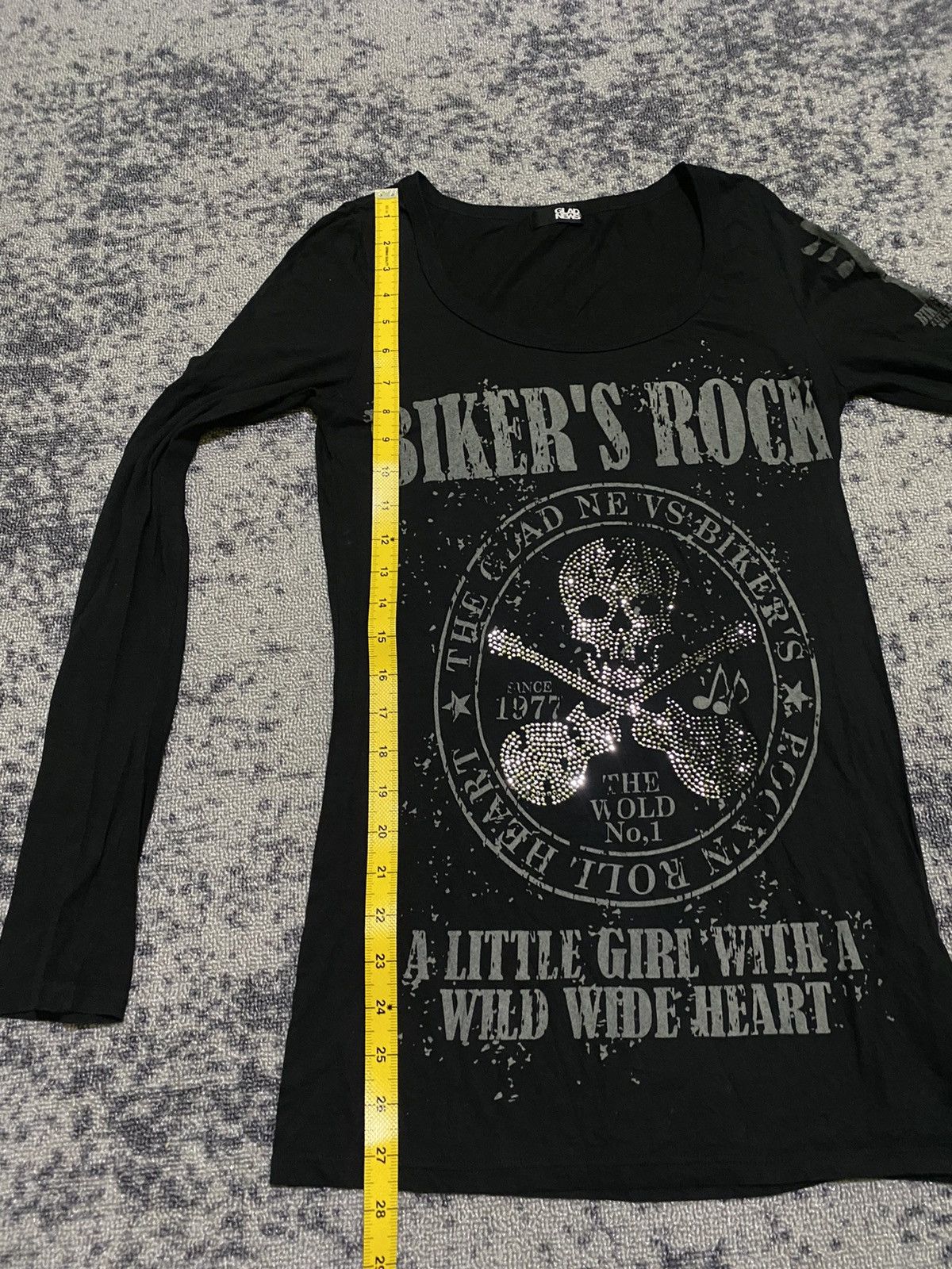Hysteric Glamour × If Six Was Nine × Japanese Brand Y2k Glad news skull ifsixwasnine longsleeve Size M / US 6-8 / IT 42-44 - 8 Thumbnail