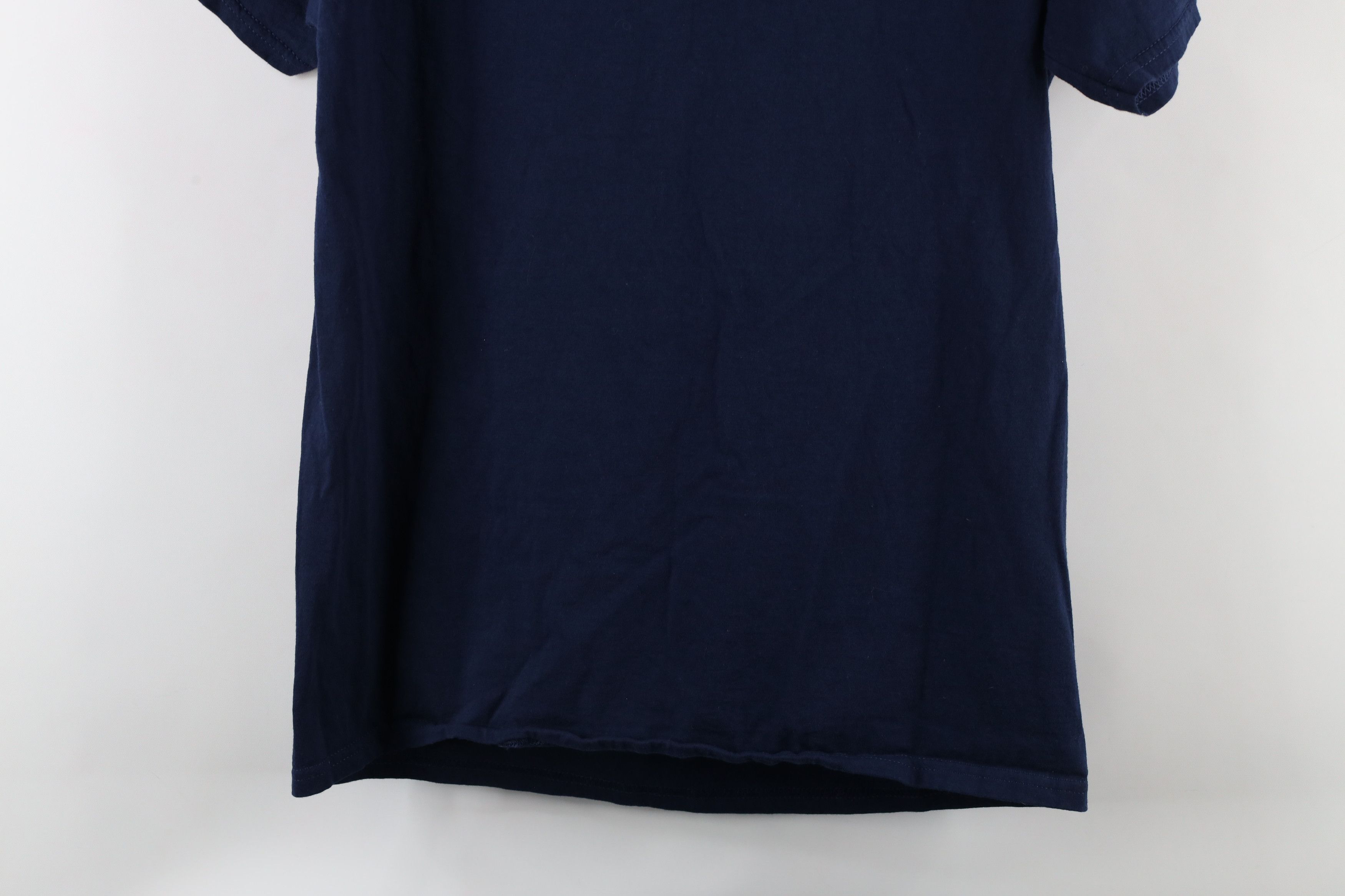 Vintage Vintage 90s Streetwear Wolf Moon Nature T-Shirt Blue Cotton Size US M / EU 48-50 / 2 - 9 Thumbnail