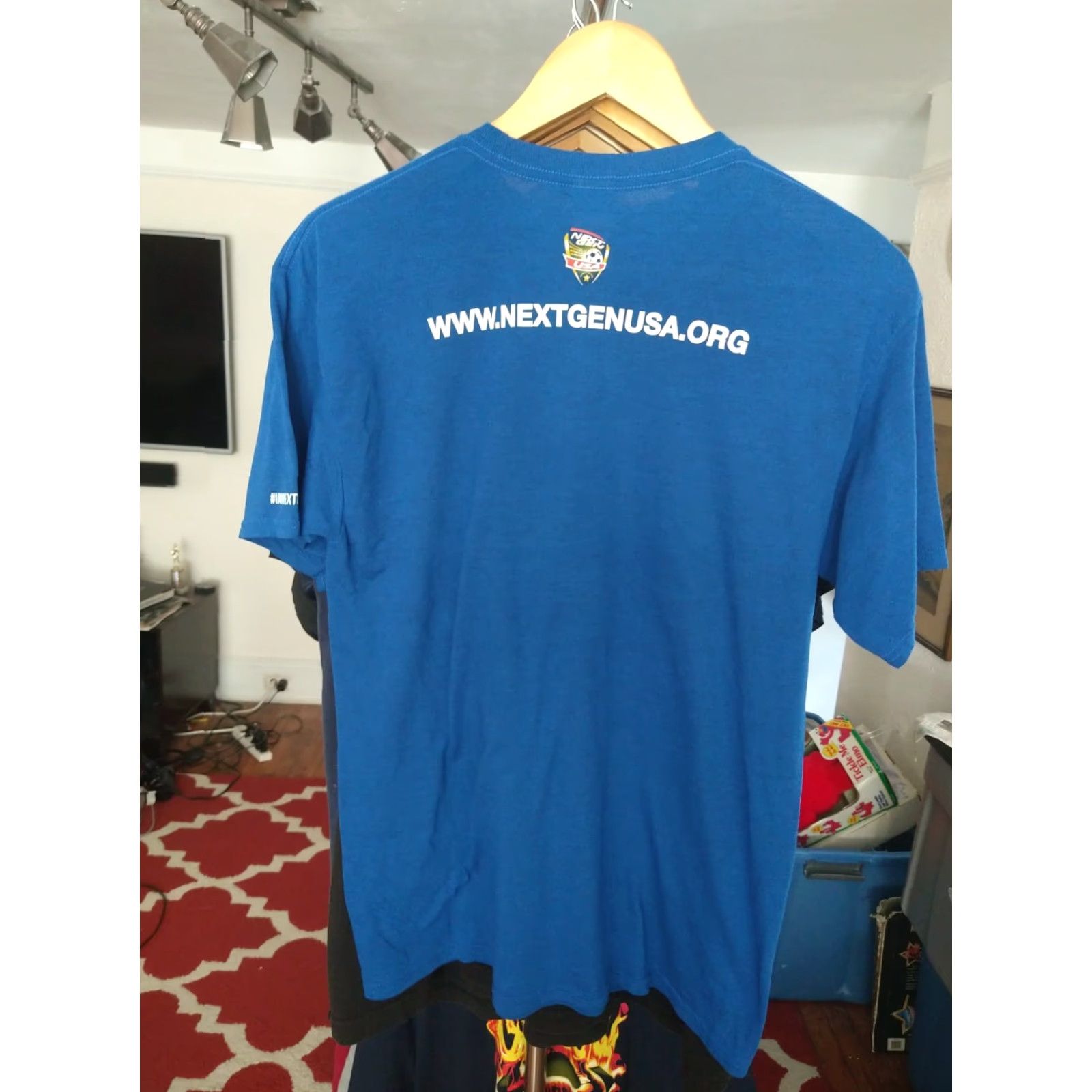 Delta VINTAGE NextGen USA International Development Festivals Soccer T-shirt M Men Blue Delta 100% Polyester Pro Weight Sports T-Shirt Mens Size US M / EU 48-50 / 2 - 4 Thumbnail