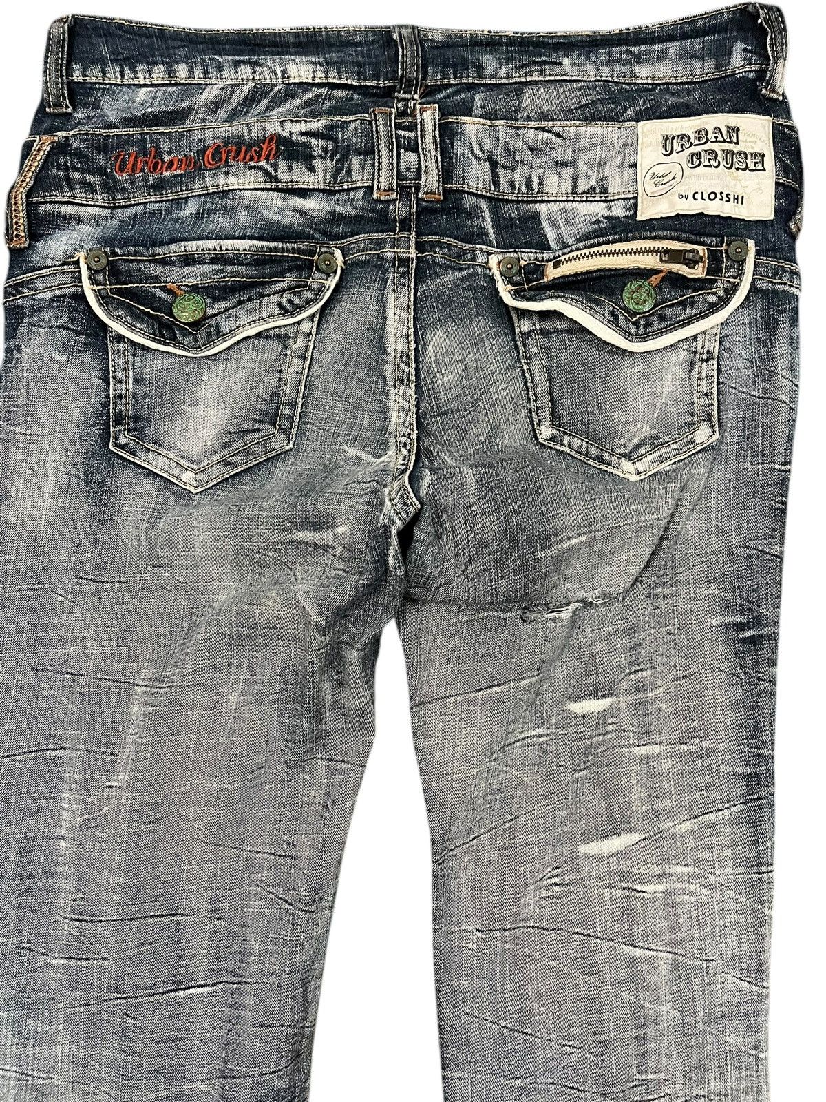 Japanese Brand × Vintage Vintage Urban Crush Double Waist Denim Size US 35 - 6 Thumbnail