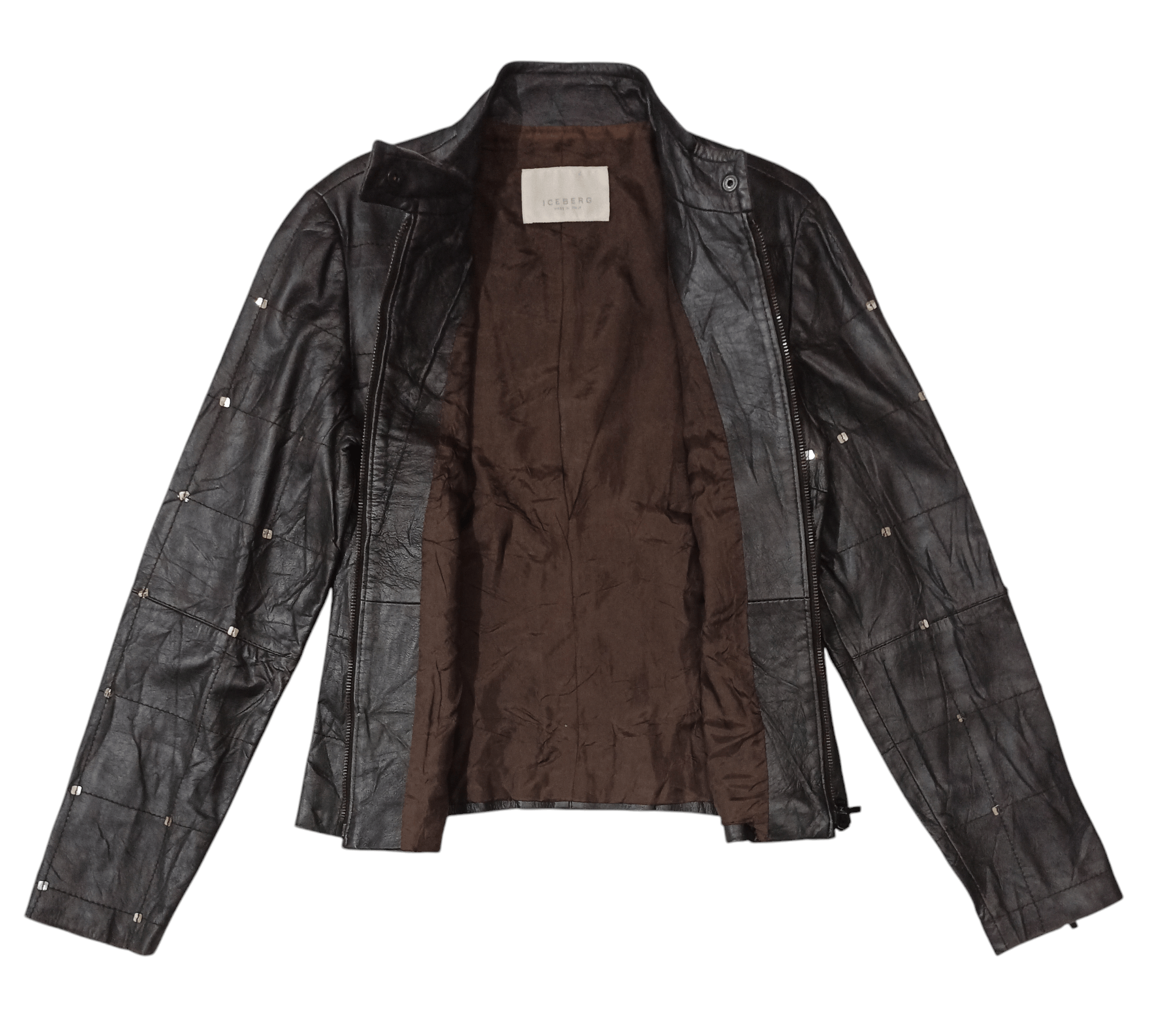 Vintage ICEBERG Women's Thin Leather Jacket