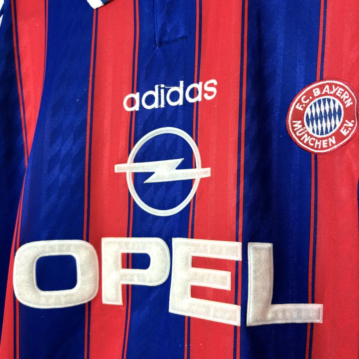 Adidas × Vintage 1995 1997 Bayern Munich Vintage Home Kit Soccer Jersey Shirt Size US M / EU 48-50 / 2 - 4 Thumbnail