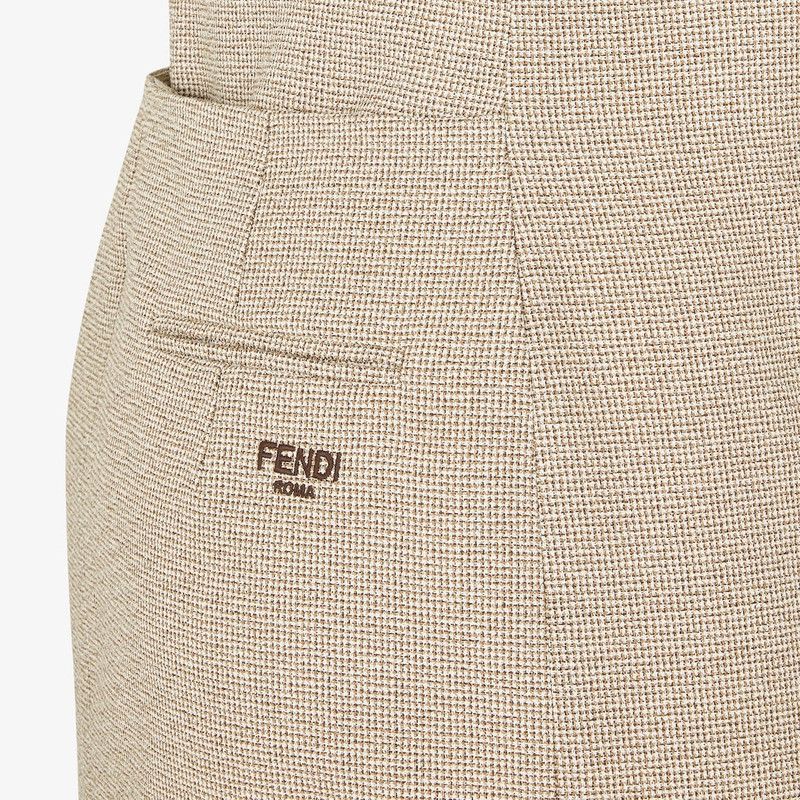 Fendi o1s1wg110226 Maxi Dress in Beige Size S / US 4 / IT 40 - 3 Thumbnail