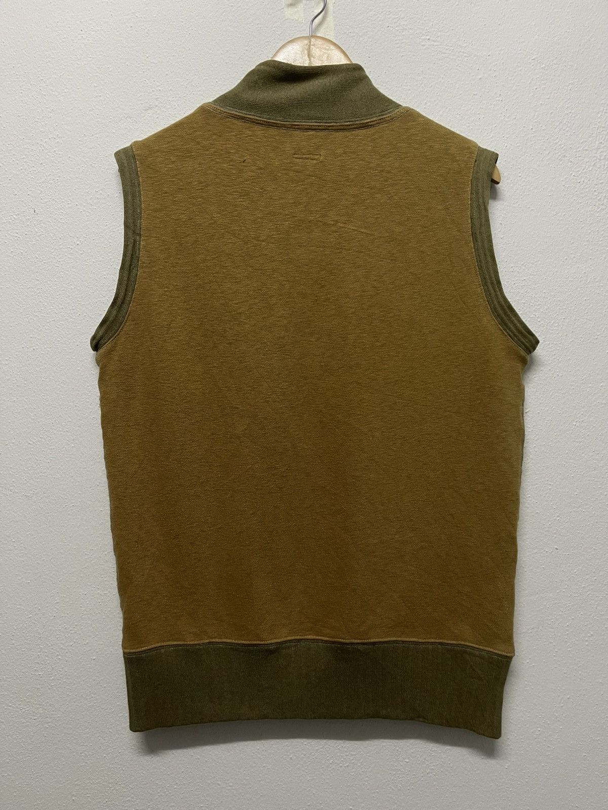 Kapital 90s KAPITAL COTTON MIX COWHIDE LEATHER COTTON VEST RARE Size US M / EU 48-50 / 2 - 2 Thumbnail