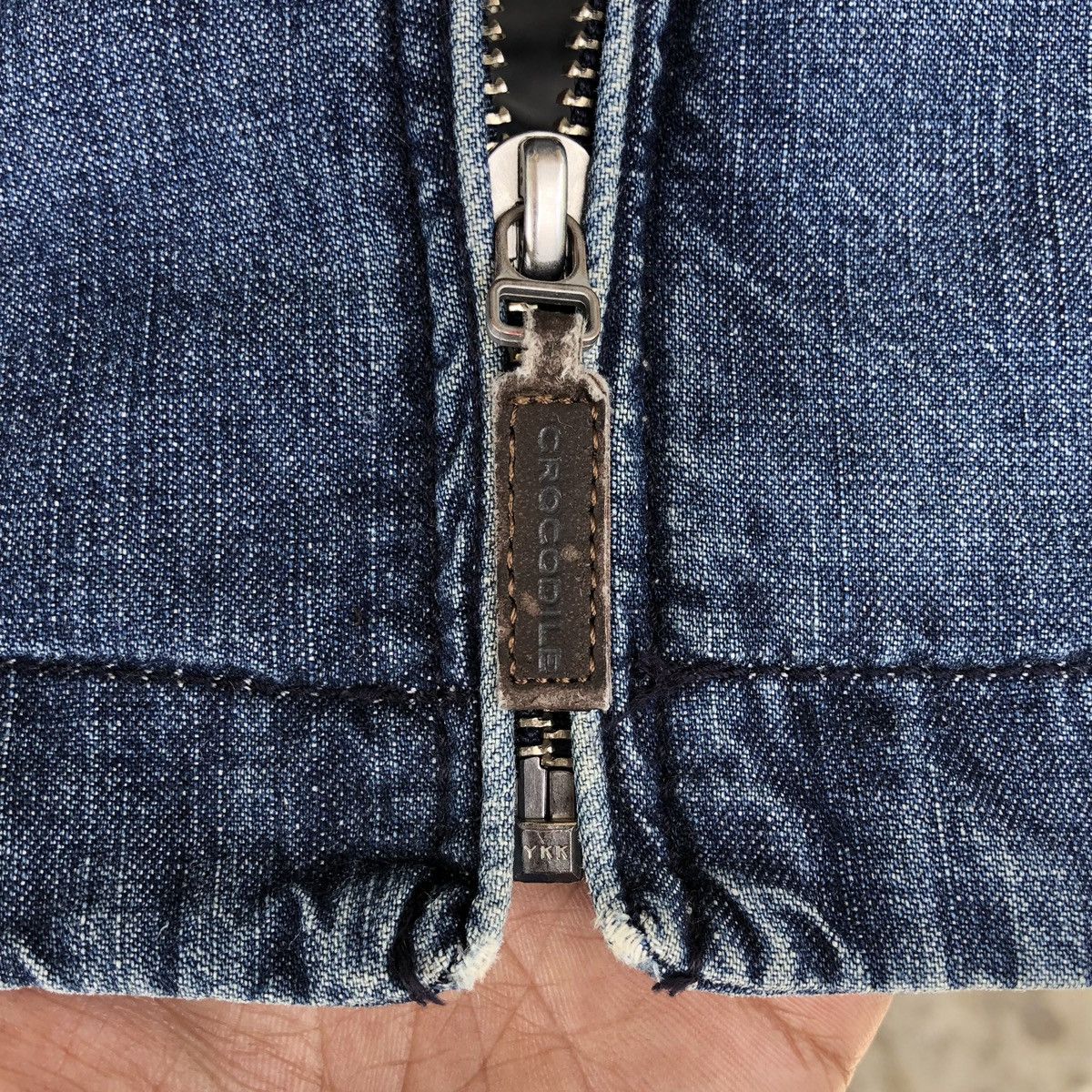 Vintage Vintage Crocodile Denim Zipper Jacket Size US M / EU 48-50 / 2 - 17 Thumbnail