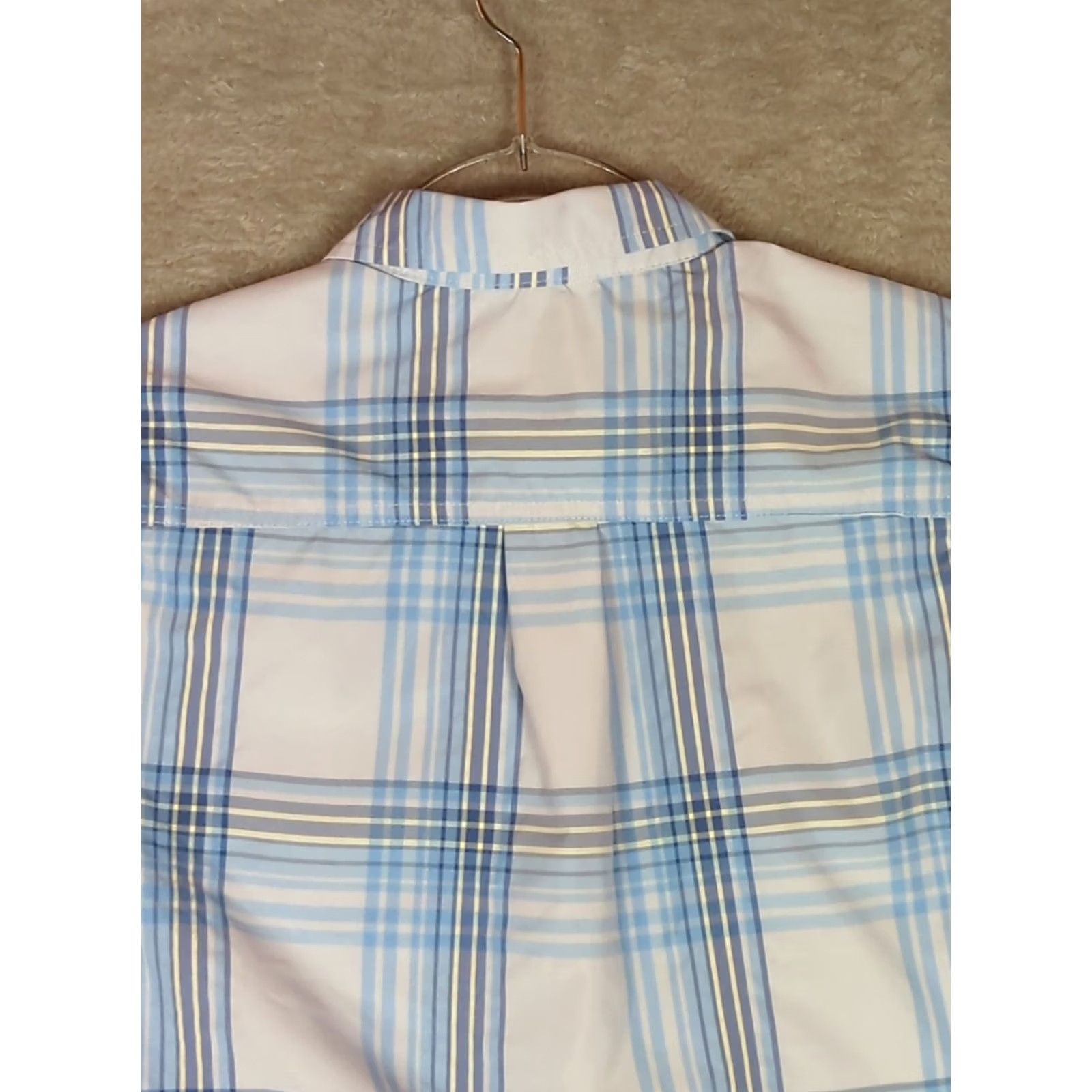 Eddie Bauer Eddie Bauer Shirt Womens Short Sleeve Adventure Blue Plaid Button Up Camp Hike S Regular Womens Size S / US 4 / IT 40 - 4 Thumbnail