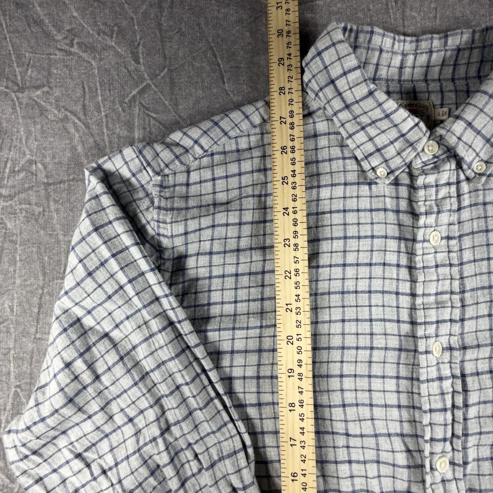 Faherty Faherty Shirt Men's L Grey Plaid Flannel 100% Cotton Size US L / EU 52-54 / 3 - 3 Thumbnail