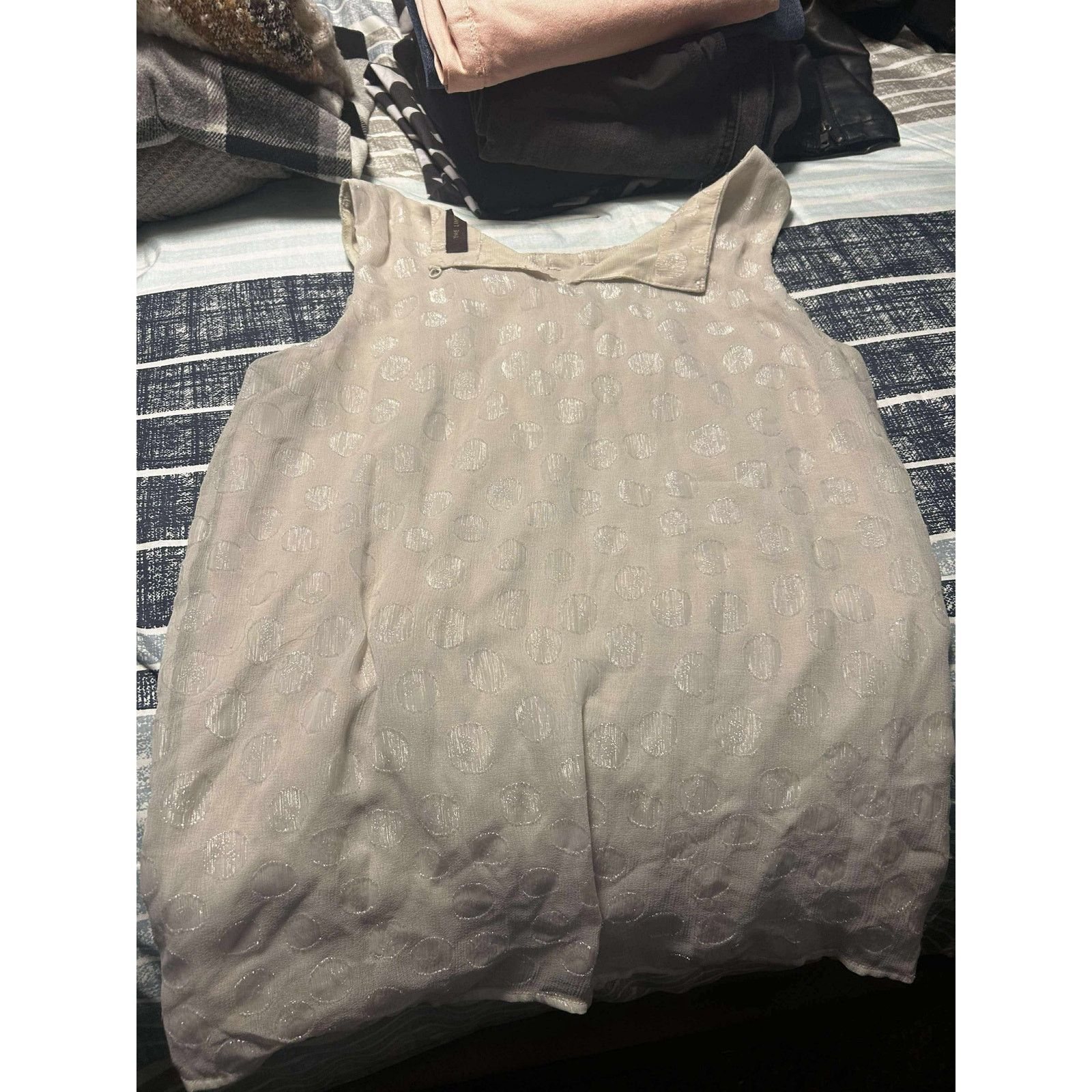 Other The Limited Sleeveless Tank Blouse with Dot Detail medium Size M / US 6-8 / IT 42-44 - 5 Thumbnail