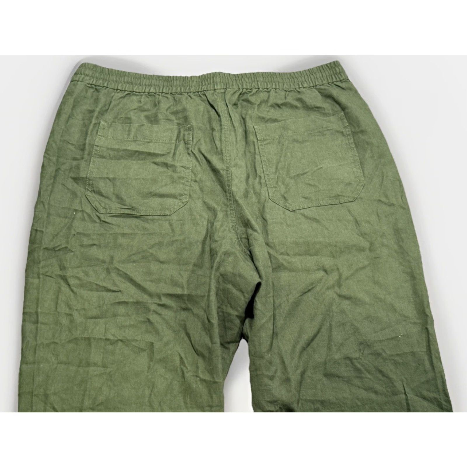 J.Crew J.CREW Seaside Pants Linen Lyocell Blend Tie Waist Green Womens Adult L 26in Inseam 35in Waist Lounge Size 36" / US 14 / IT 50 - 7 Thumbnail