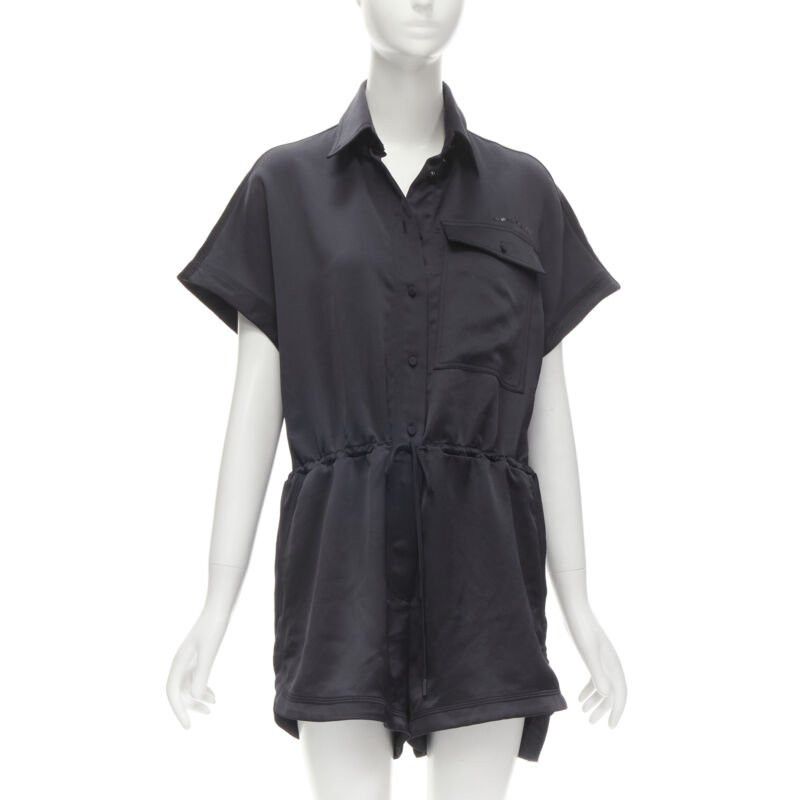 Off-White OFF WHITE C/O VIRGIL ABLOH black logo mechanic pocket boxy romper IT40 S Size 27" / US 4 / IT 40 - 1 Thumbnail