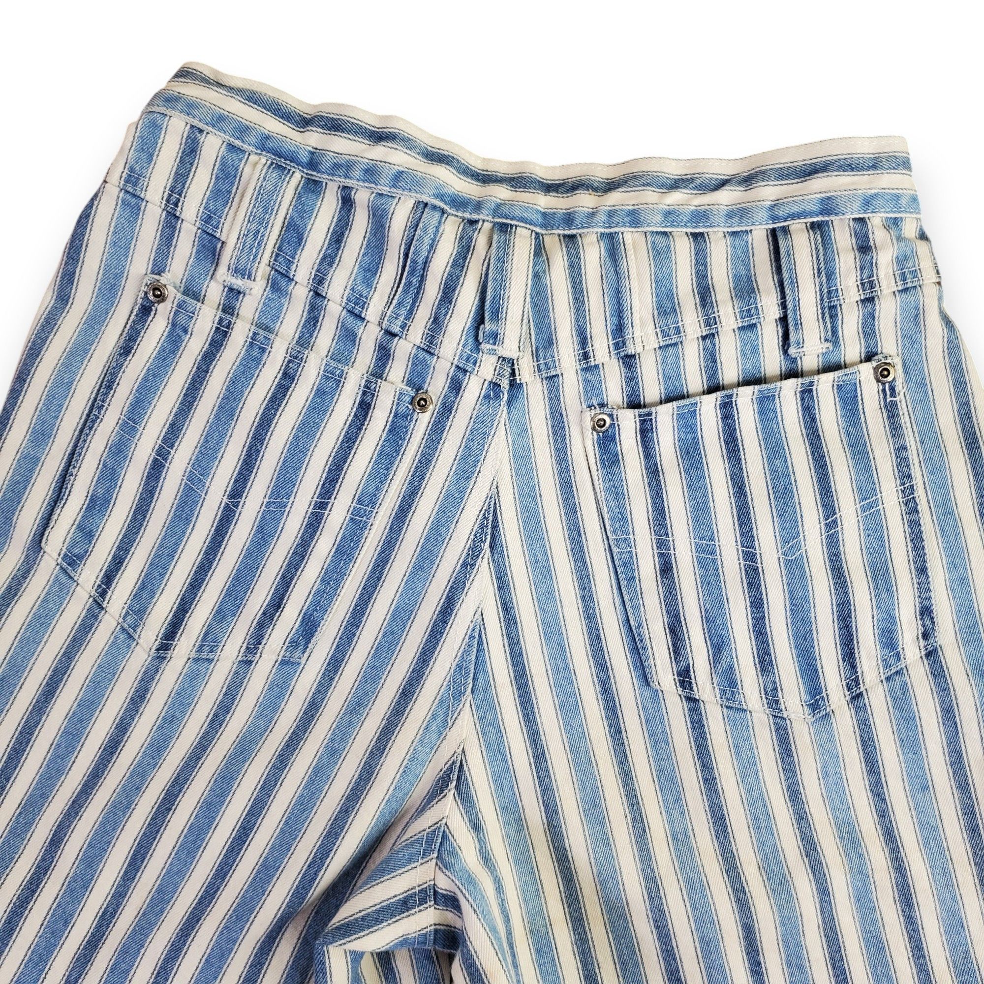 Other Goodfellows Size 7/8 Shorts Vintage 90s Denim Stripe 100% Size 30" / US 8 / IT 44 - 4 Thumbnail