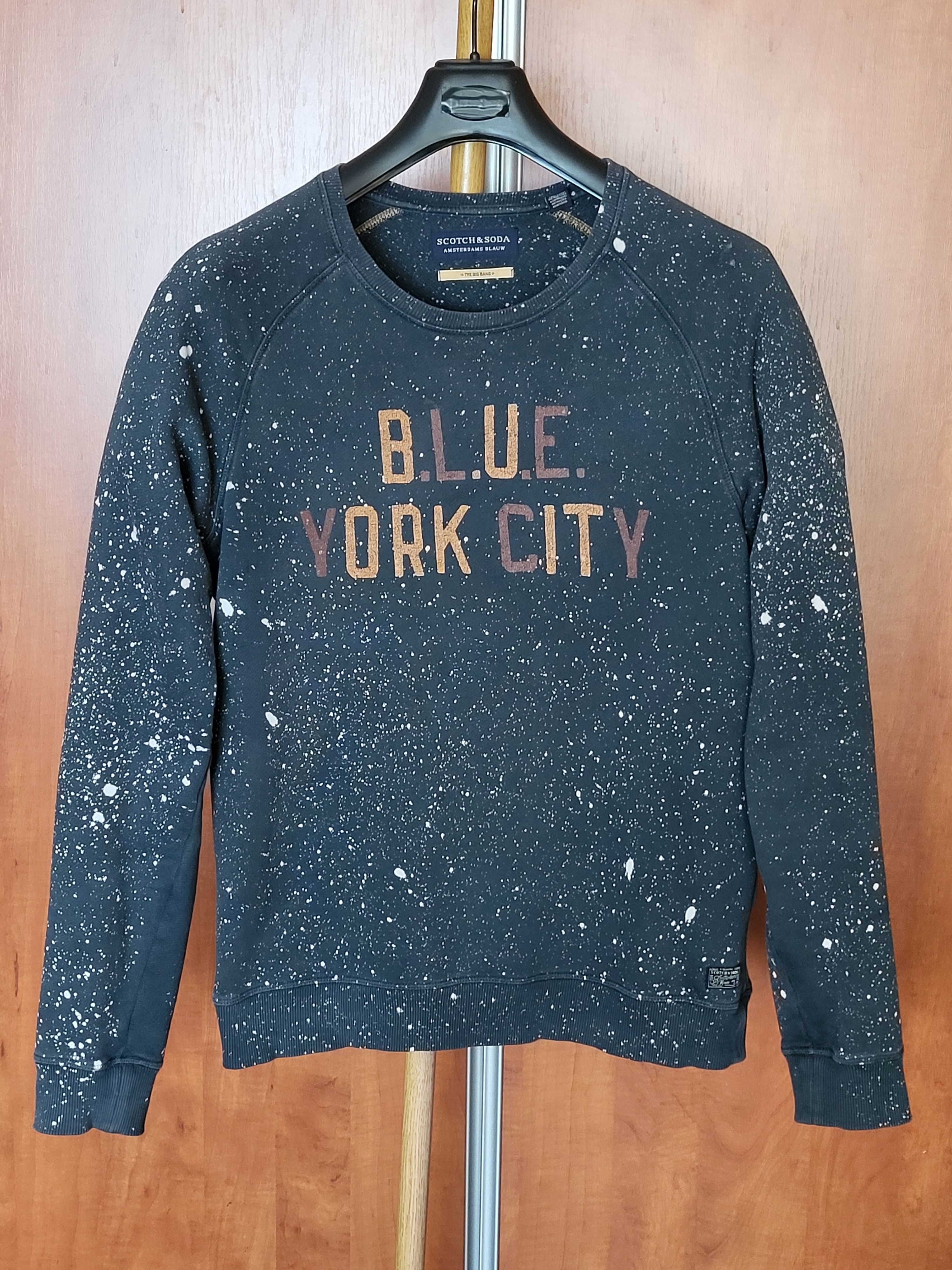 Scotch & Soda Scotch&Soda Amsterdams Blauw Sweatshirt Size M but fit L Size US M / EU 48-50 / 2 - 1 Thumbnail