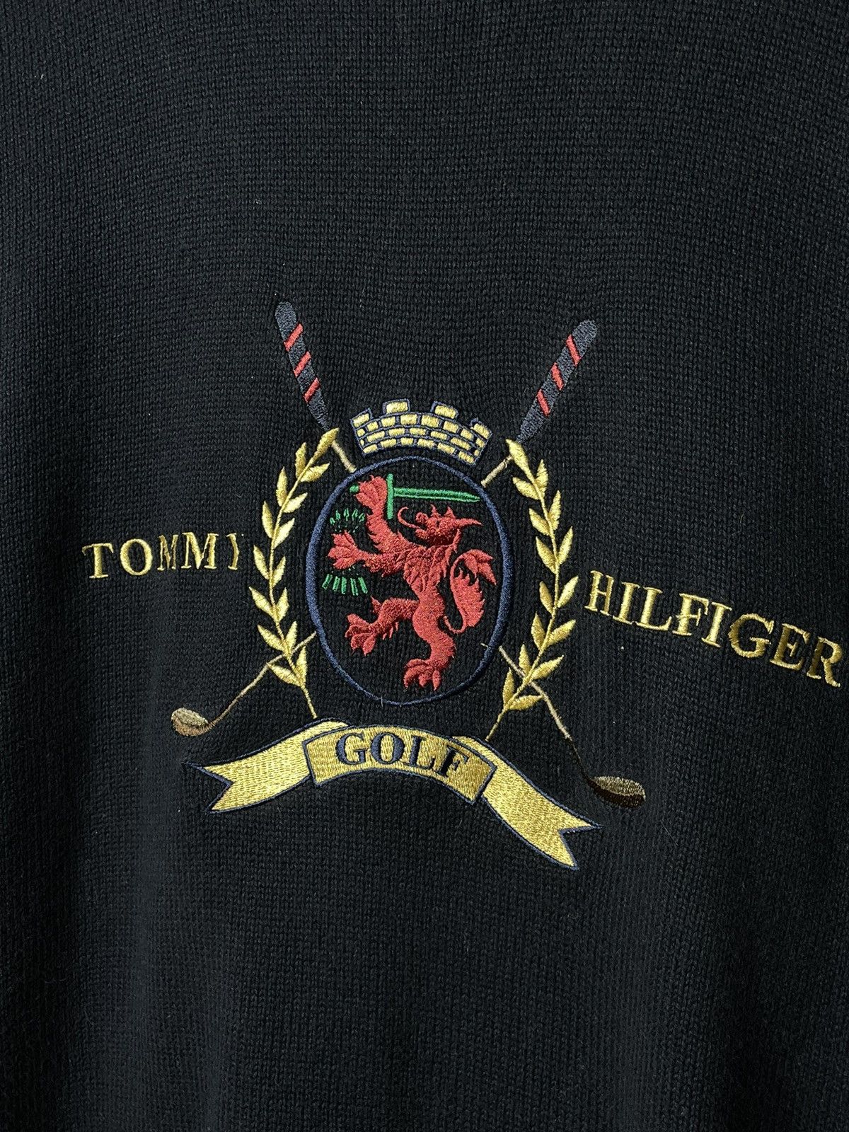 Tommy Hilfiger Sweater Tommy Hilfiger Crest 90’s Vintage Size US XL / EU 56 / 4 - 5 Thumbnail