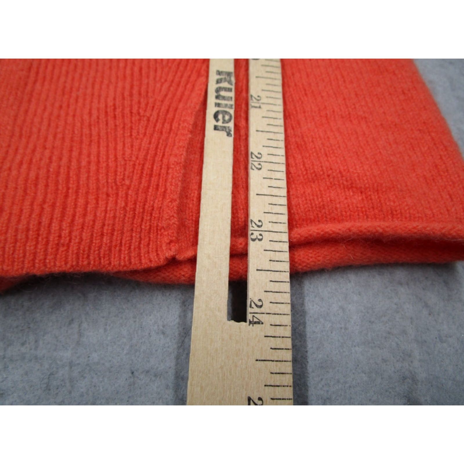 Vintage INHABIT Cardigan Women Medium Orange Cashmere Blend Button-Up Knit Sweater Womens Size M / US 6-8 / IT 42-44 - 6 Thumbnail