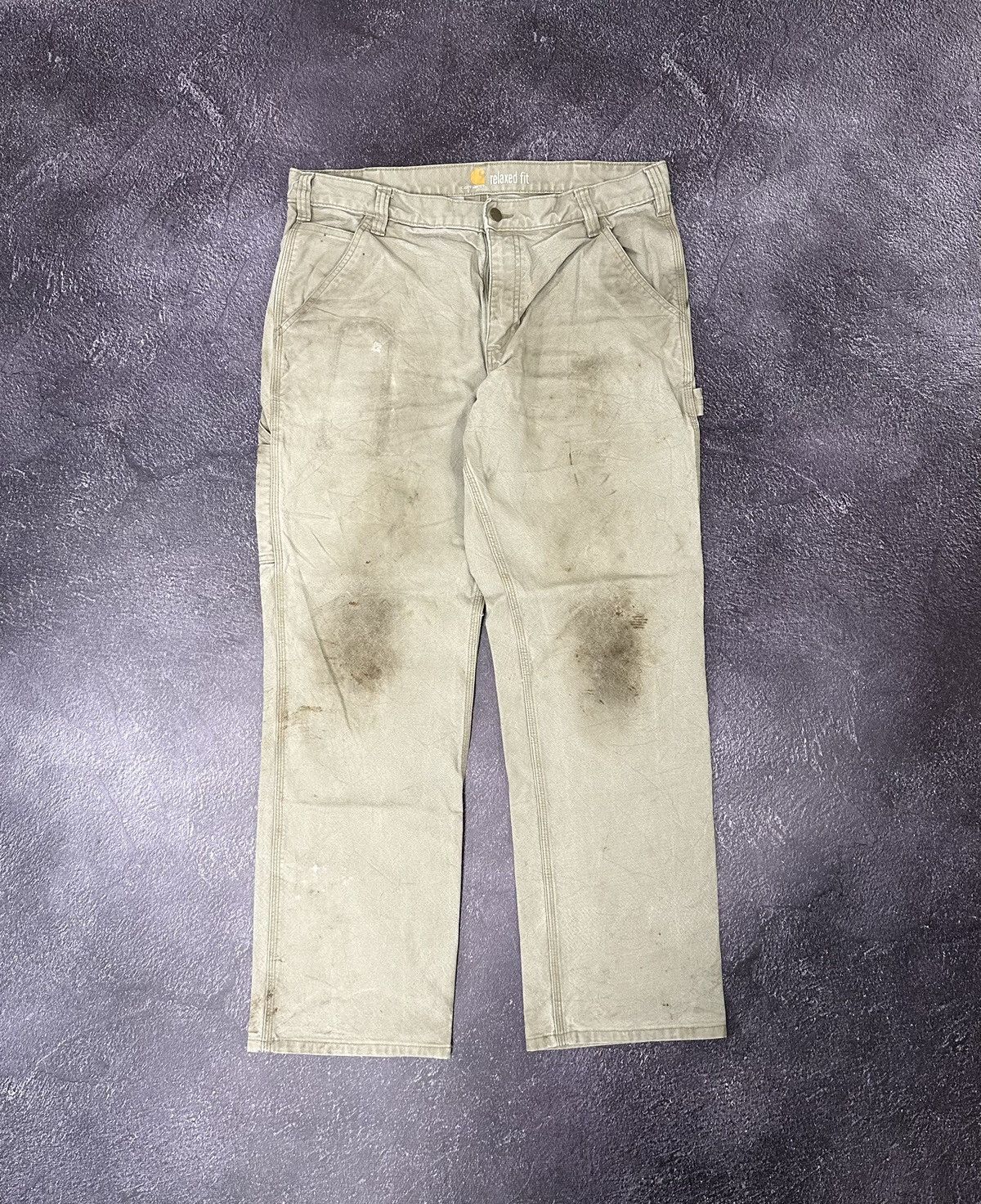 Carhartt Vintage Carhartt Distressed Cargo Carpenter Baggy Work Pants Size US 36 / EU 52 - 2 Thumbnail