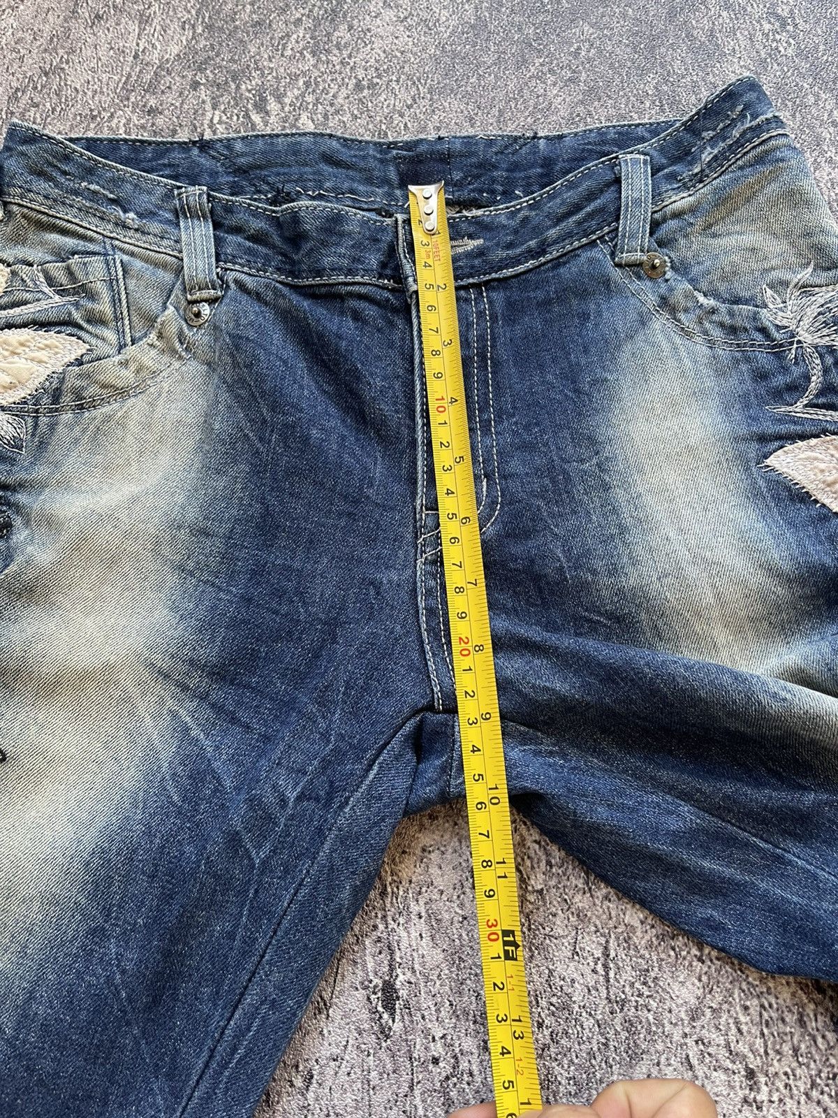 Japanese Brand Y2k Jpj poem grunge ifsixwasnine bootcut jeans Size US 28 / EU 44 - 14 Thumbnail