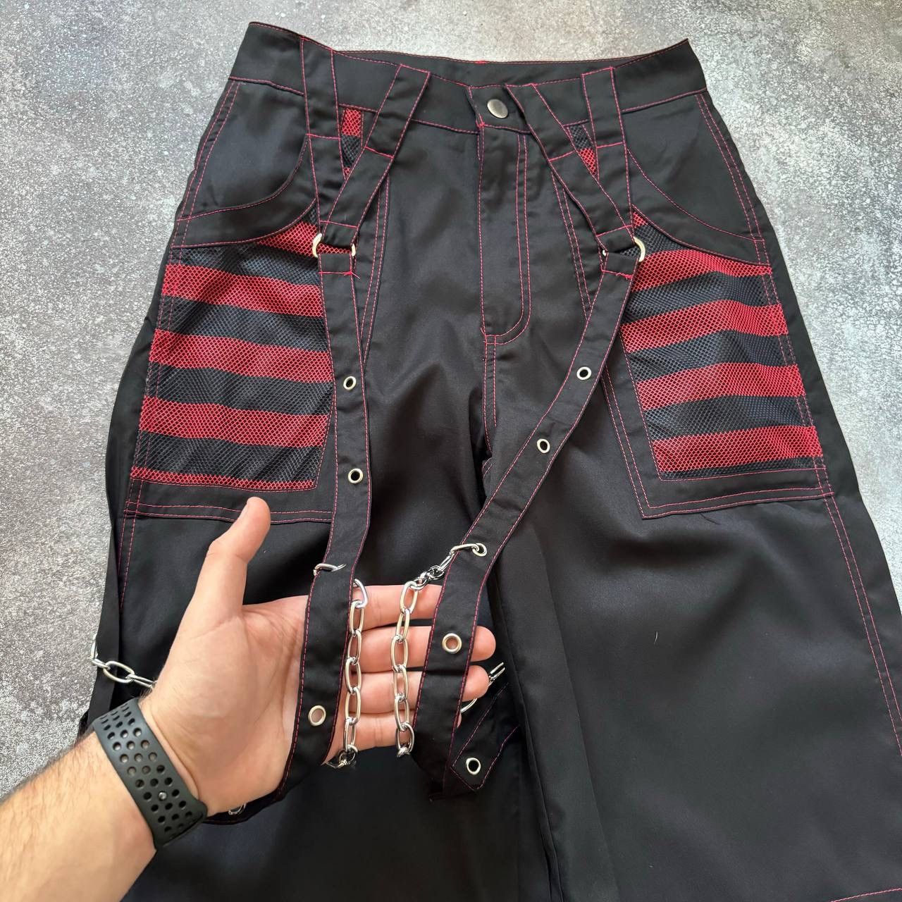 Y2K Gothic Bondage Cargo Pants (Tripp NYC vibe)