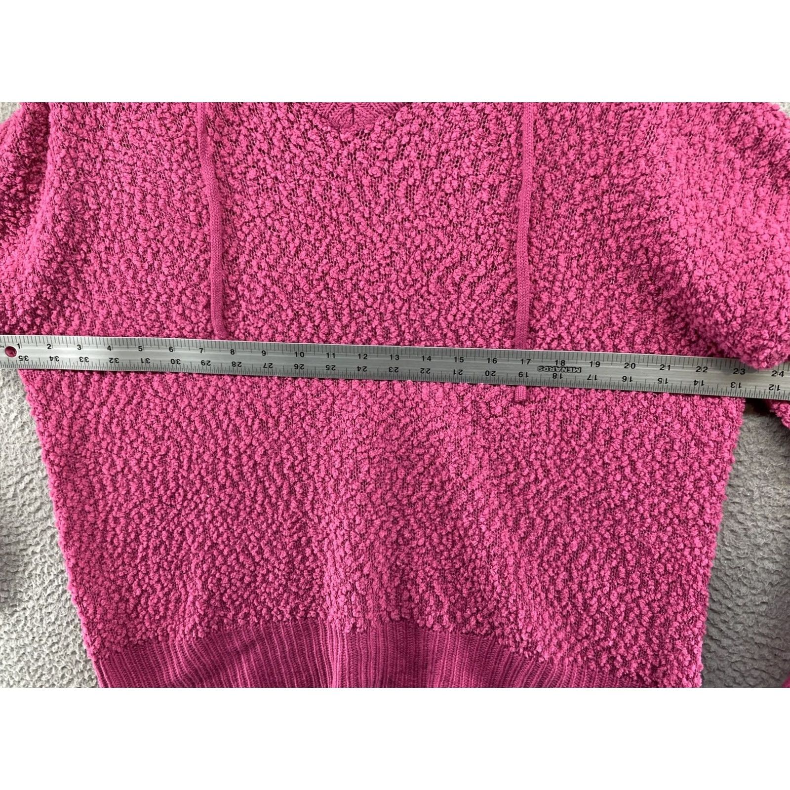 Vintage Maurices Hoodie Sweater Pink Women's L Knit Long Sleeve V-Neck Pullover Casual Size L / US 10 / IT 46 - 3 Thumbnail