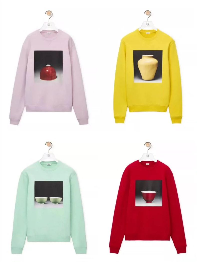 Loewe LOEWE Men's porcelain museum limited edition thick hoodie Size US XS / EU 42 / 0 - 8 Thumbnail
