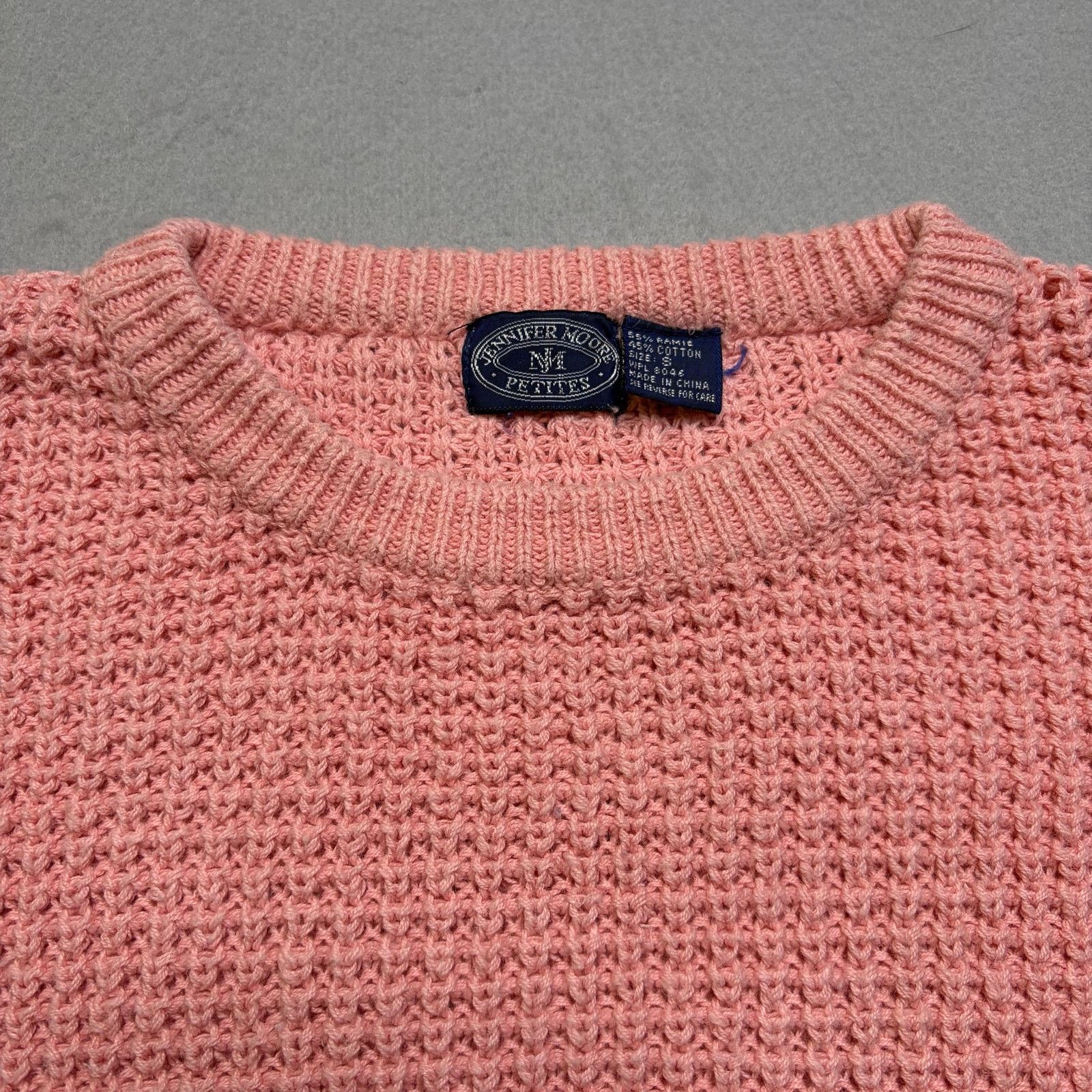 Other Vintage Newport News Petite Chunky Knit Sweater Cottagecore Size S / US 4 / IT 40 - 2 Thumbnail
