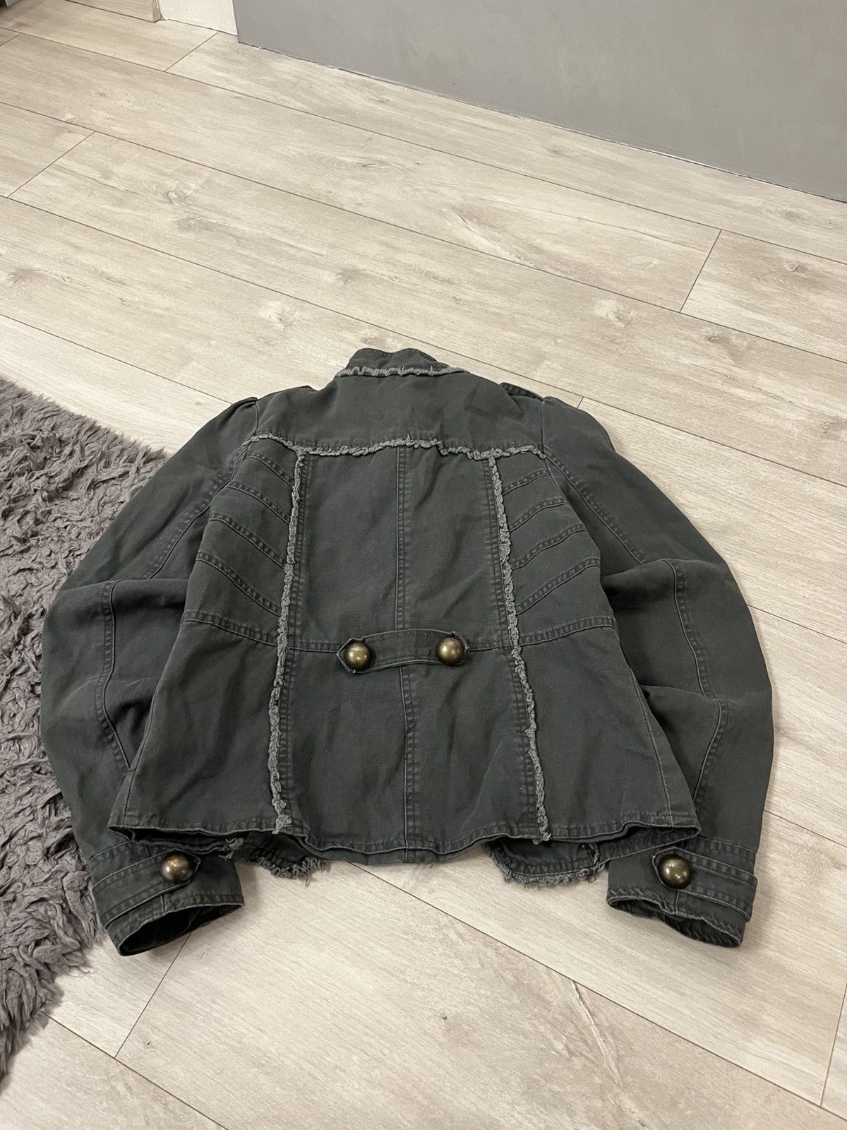 Hedi Slimane 🔥00'S NAPOLEON MILITARY GOTHIC WASHED JACKET JAPAN Size S / US 4 / IT 40 - 4 Thumbnail