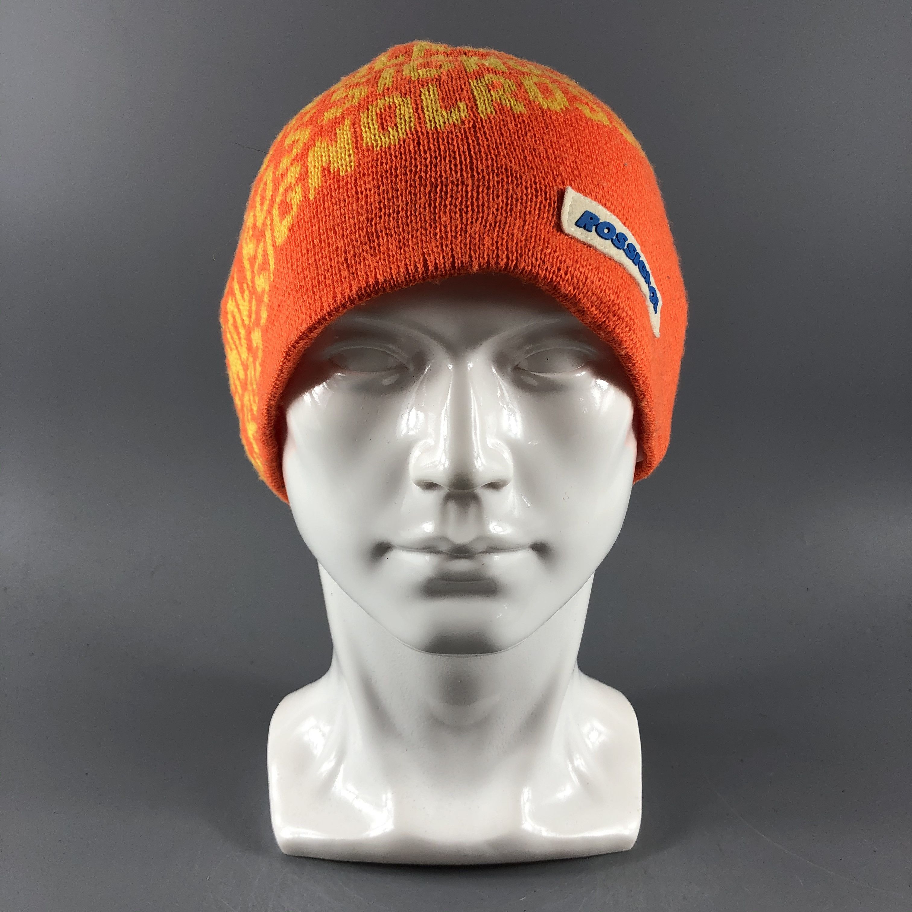 image of Vintage Rossignol Hats Ski Beanie Knit Snow Hat Snow Cap B833, Men's