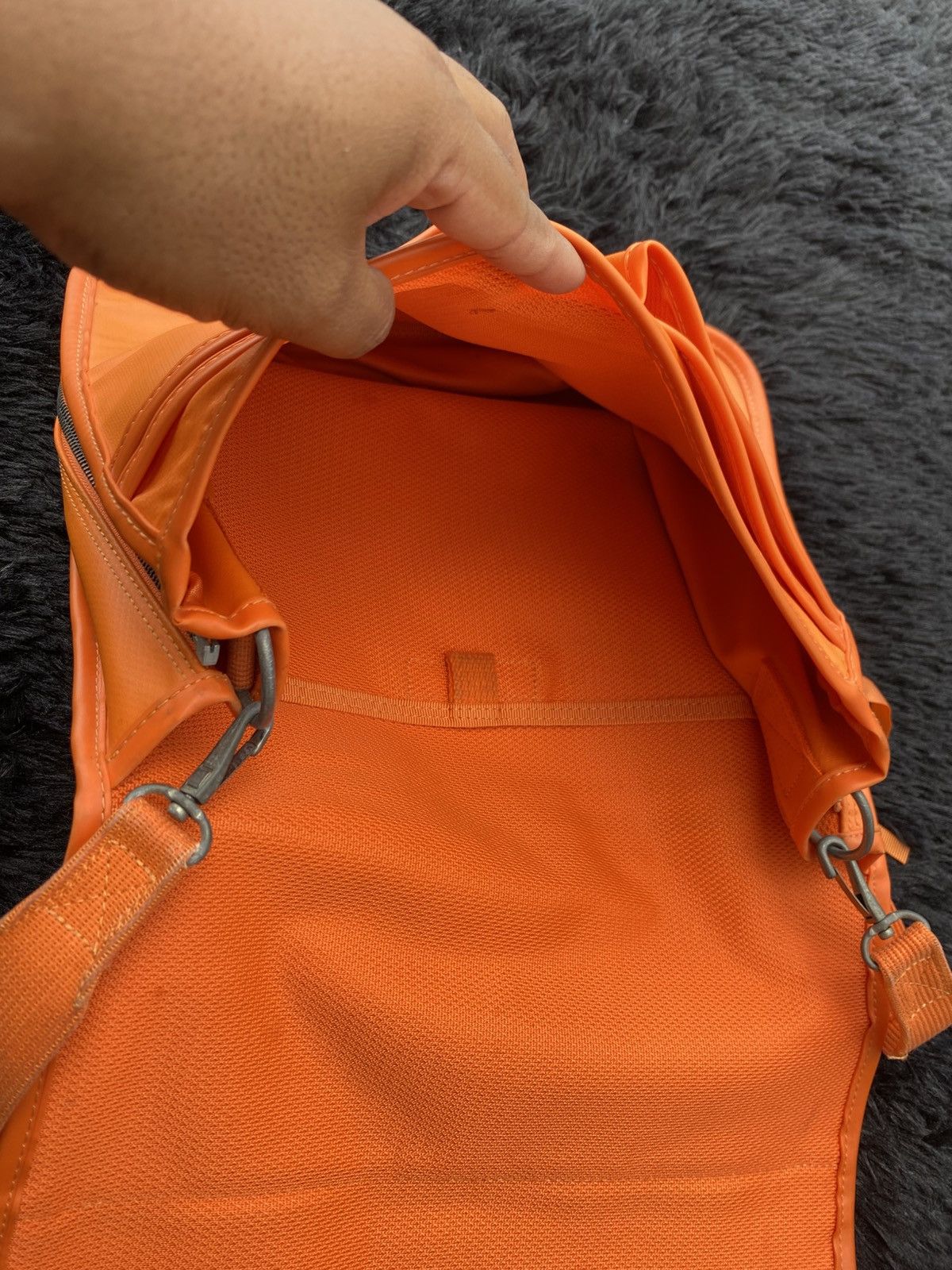 Porter A.P.C Yoshida Luggage Label Shoulder Bag Orange Color Size ONE SIZE - 12 Thumbnail