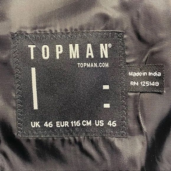 Topman Topman Textured Zip Bomber Jacket Coat 46 Size US XXL / EU 58 / 5 - 6 Thumbnail