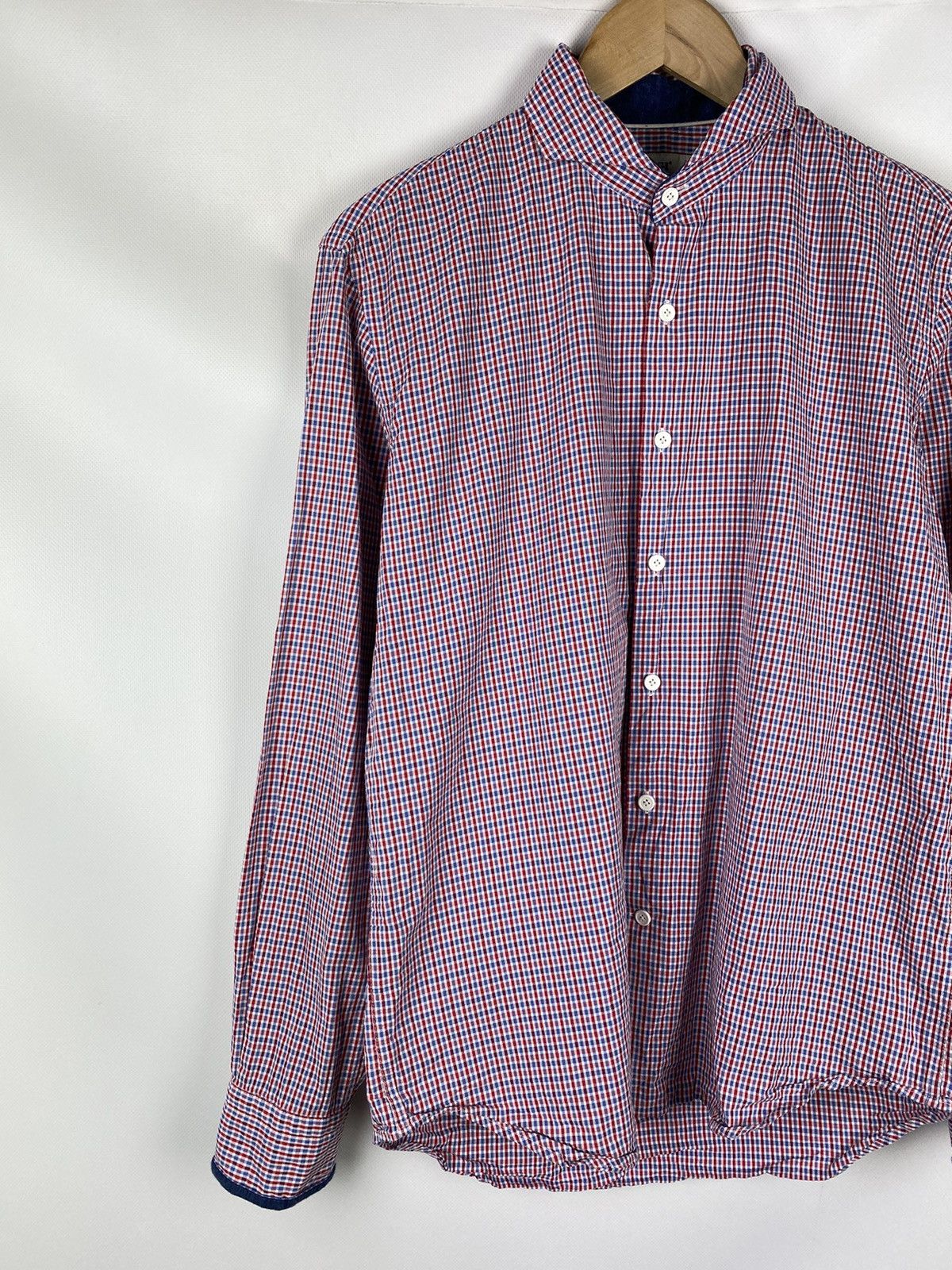 Boggi Boggi Milano men’s long sleeve plaid button up shirt size L Size US L / EU 52-54 / 3 - 2 Thumbnail