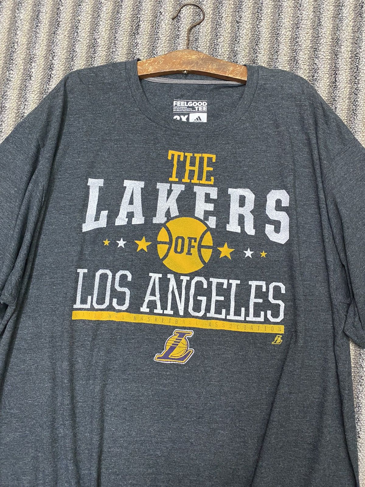 Adidas × NBA The Lakers Los Angeles x Adidas Size US XXL / EU 58 / 5 - 3 Thumbnail
