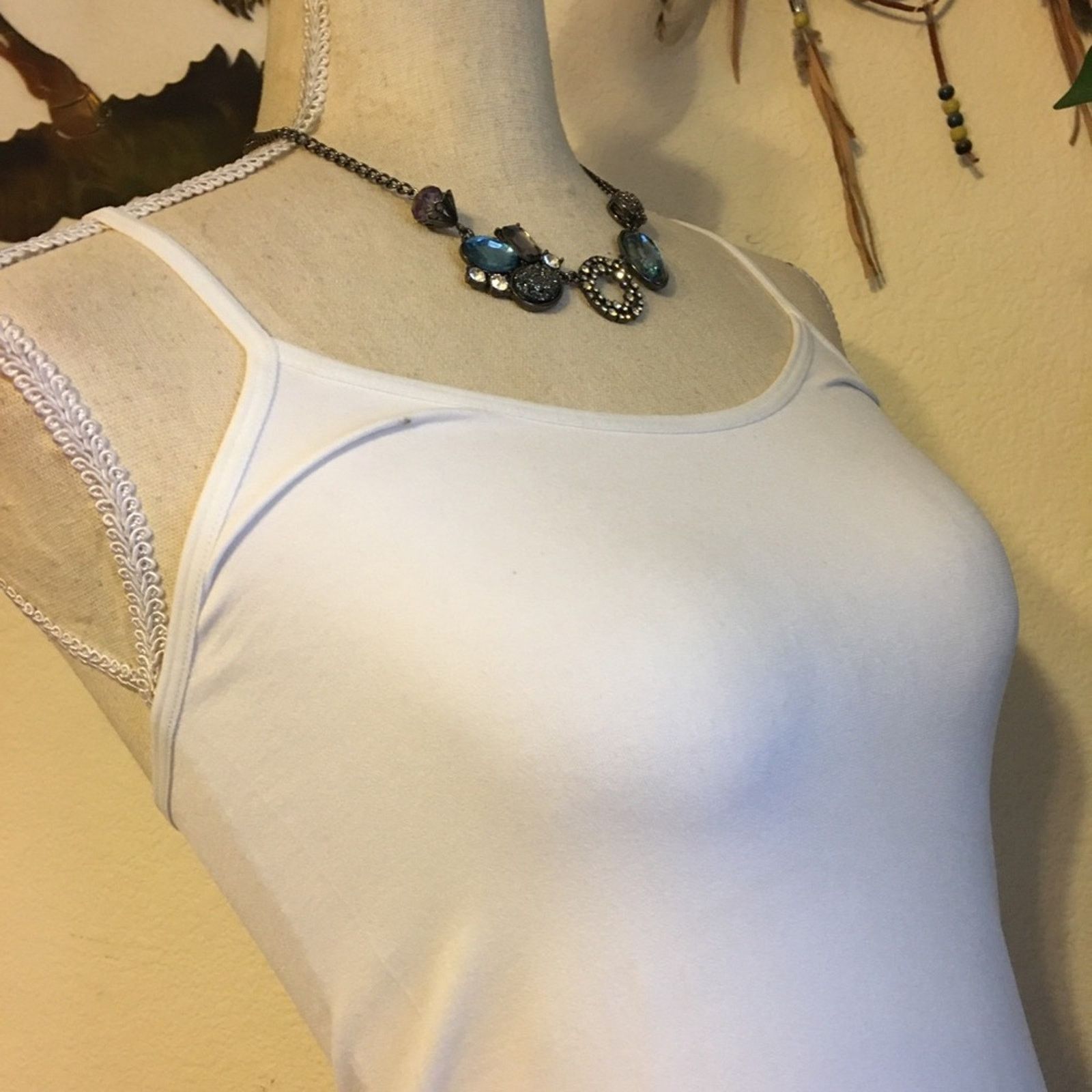 Vera Wang Vera Wang glass stone faux drusy bib necklace Size ONE SIZE - 2 Thumbnail