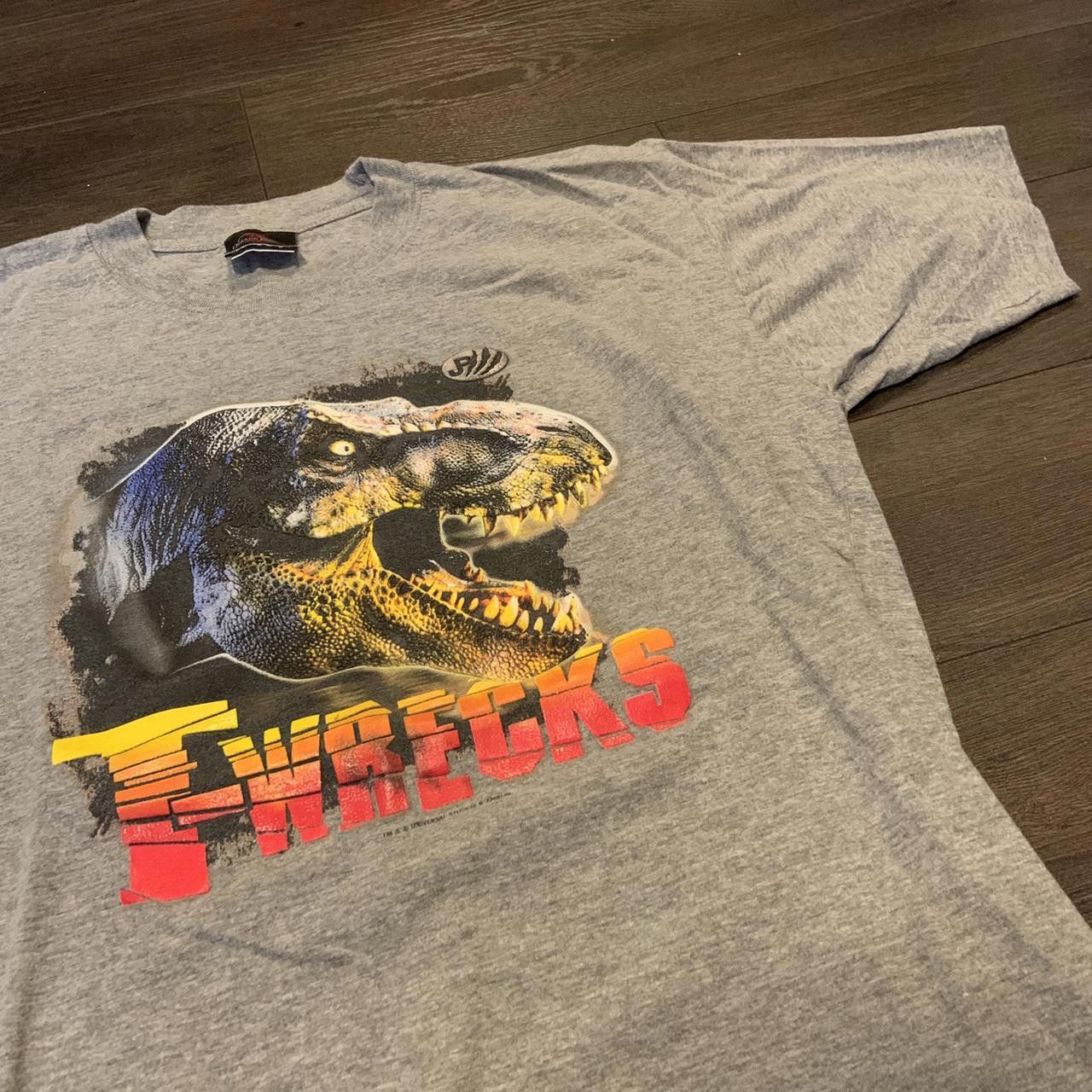 Designer Vintage Jurassic Park T Wrecks T Shirt 90s Medium Size US M / EU 48-50 / 2 - 1 Thumbnail