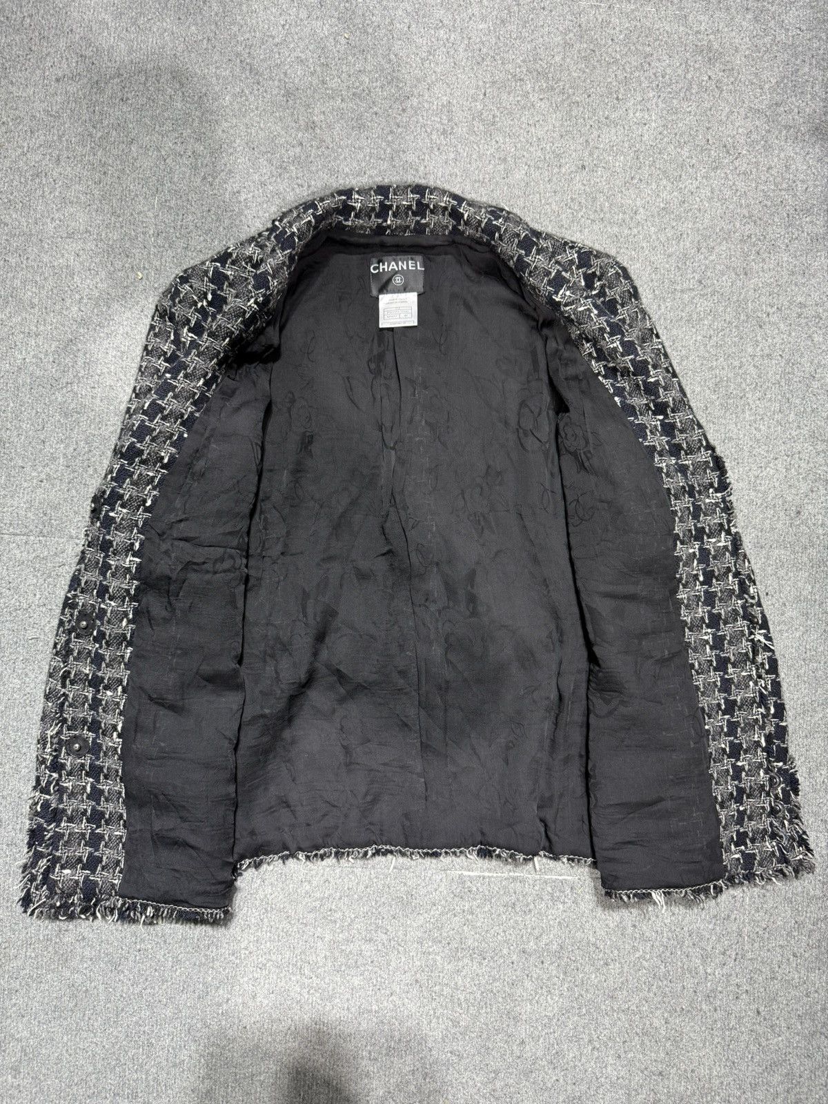 Chanel CHANEL Fall 2007 07A Cashmere Houndstooth Tweed Jacket Size US M / EU 48-50 / 2 - 3 Thumbnail