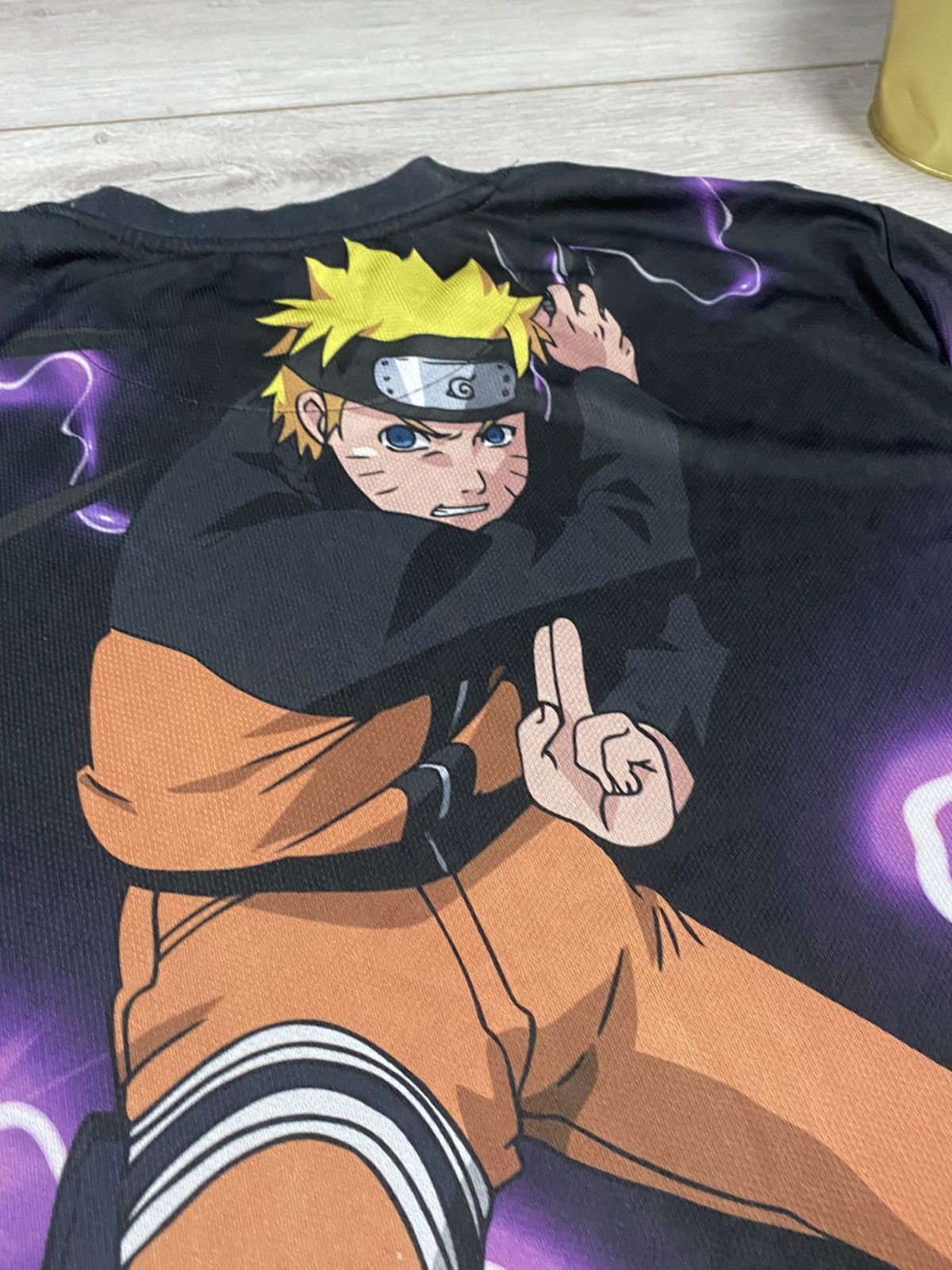 Anime Naruto shippuden Saske 2002 Masashi overprint vintage tshirt Size US L / EU 52-54 / 3 - 8 Thumbnail