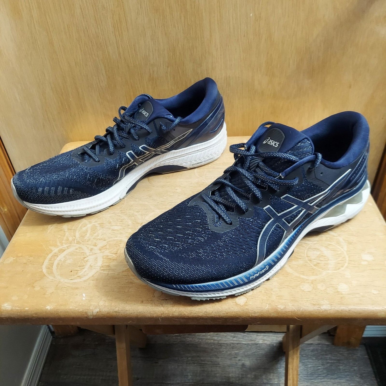 Asics Asics Gel Kayano 27 Men's US 15 Blue Grey Running Shoes EUC Size US 15 / EU 48 - 1 Thumbnail