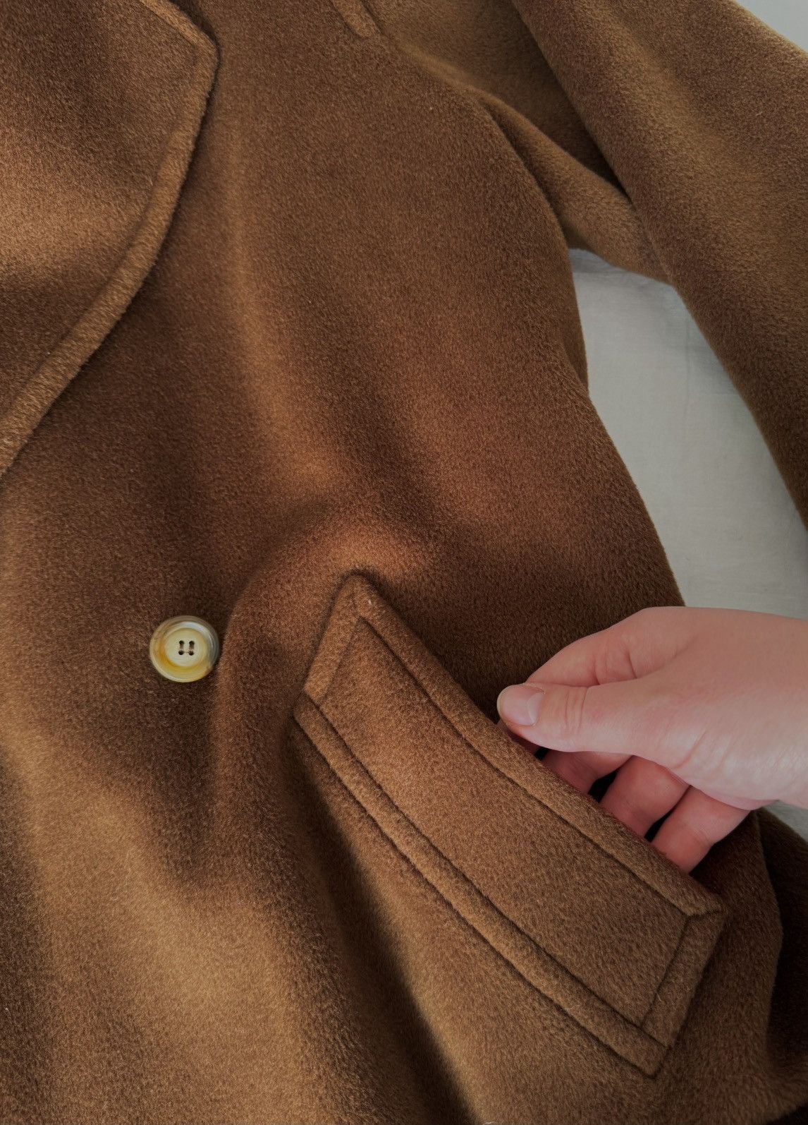 Max Mara Max Mara Brown Vintage Wool Coat Classic 40 L 8 Size L / US 10 / IT 46 - 9 Thumbnail