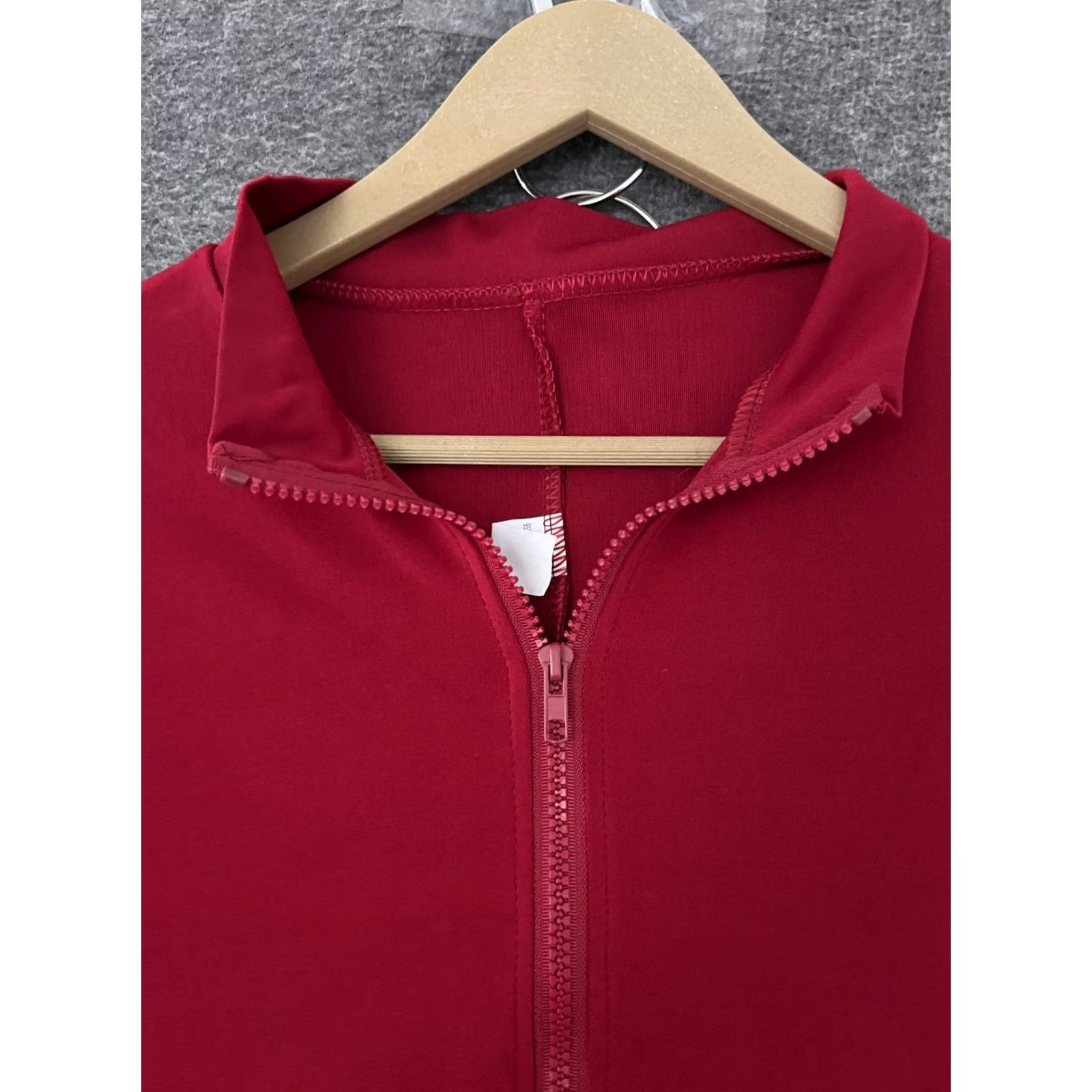 Vintage Sexy Zipper One Piece Jumpsuit L Red Women Long Sleeve Clubwear Size L / US 10 / IT 46 - 3 Thumbnail