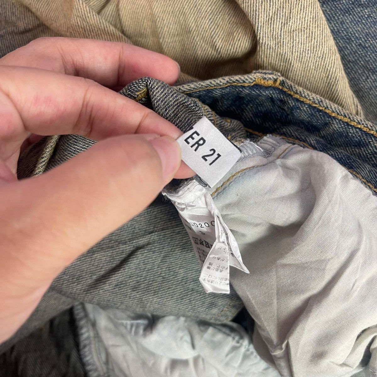 Forever 21 Vintage FOREVER 21 Distressed Wide Leg Denim Jeans Washed Size 26" / US 2 / IT 38 - 10 Thumbnail