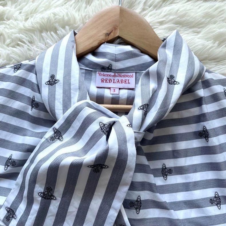 Vivienne Westwood Vivienne Westwood Vintage bow Saturn printed sleeveless sh Size L / US 10 / IT 46 - 2 Thumbnail