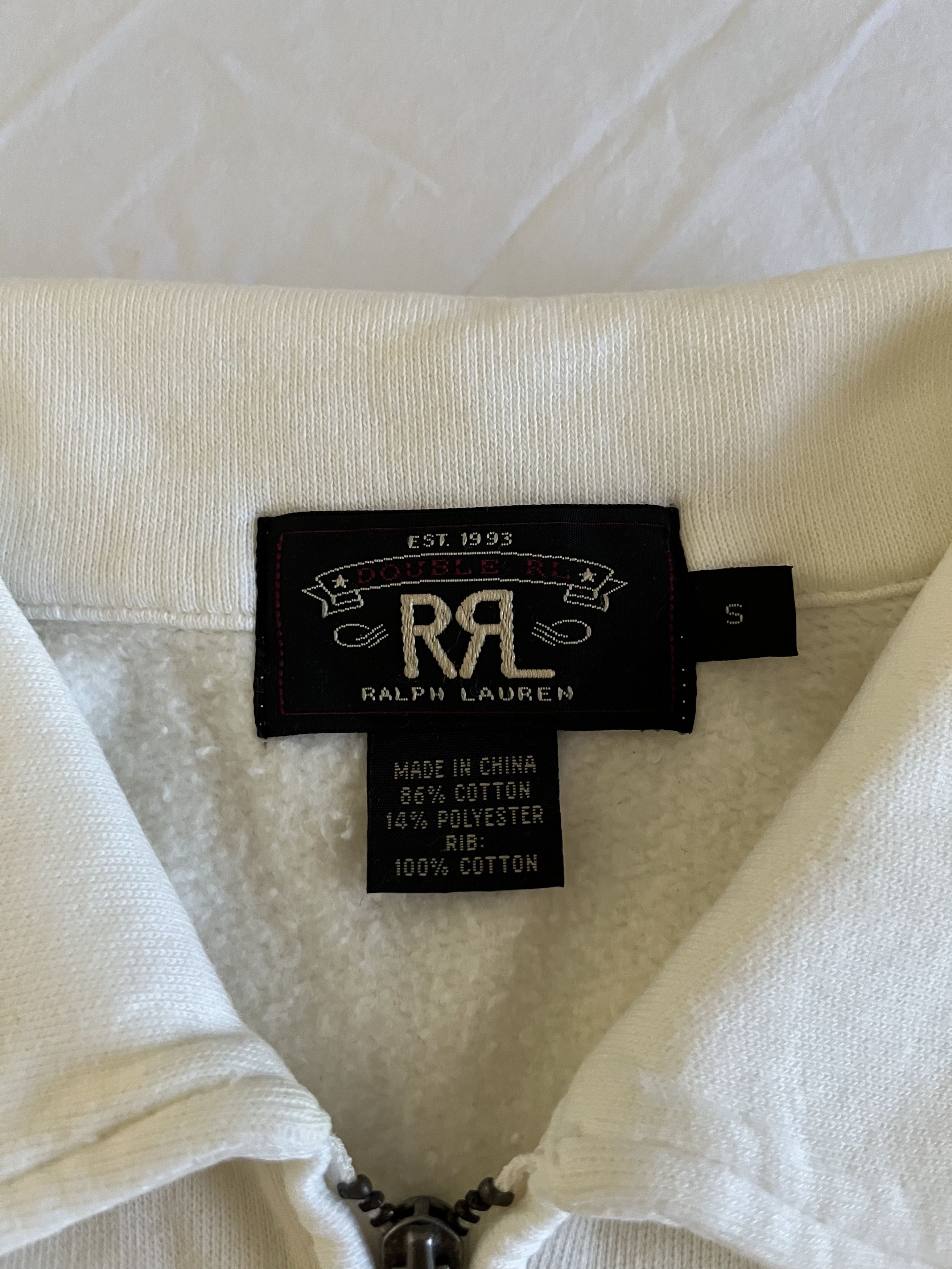 RRL Ralph Lauren RRL Quarter-Zip Pullover Air Force Sweater Small Size US S / EU 44-46 / 1 - 2 Thumbnail