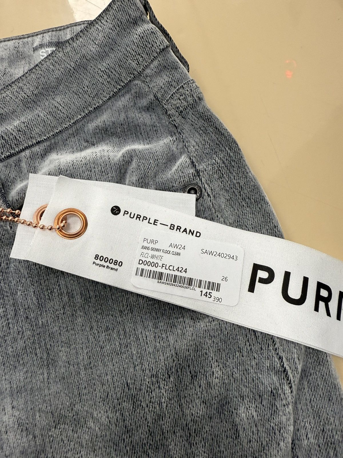 Other Purple Brand Skinny Flock Jeans Size 26" / US 2 / IT 38 - 2 Thumbnail