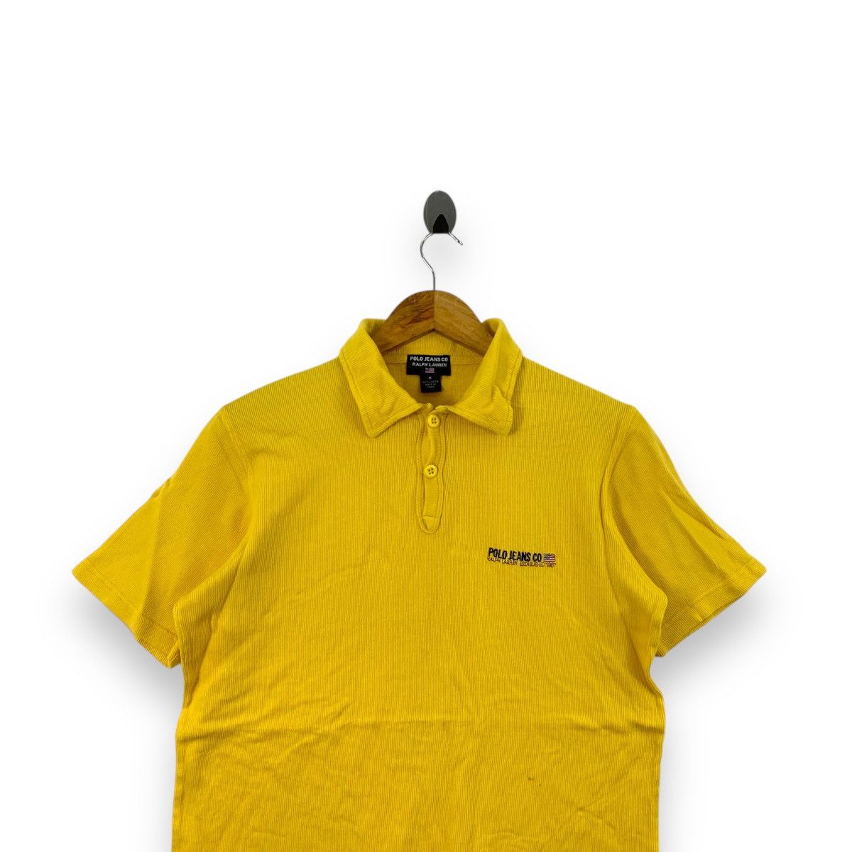 Polo Ralph Lauren Vintage POLO RALPH LAUREN Jeans Collection Yellow Tee Size US M / EU 48-50 / 2 - 2 Thumbnail
