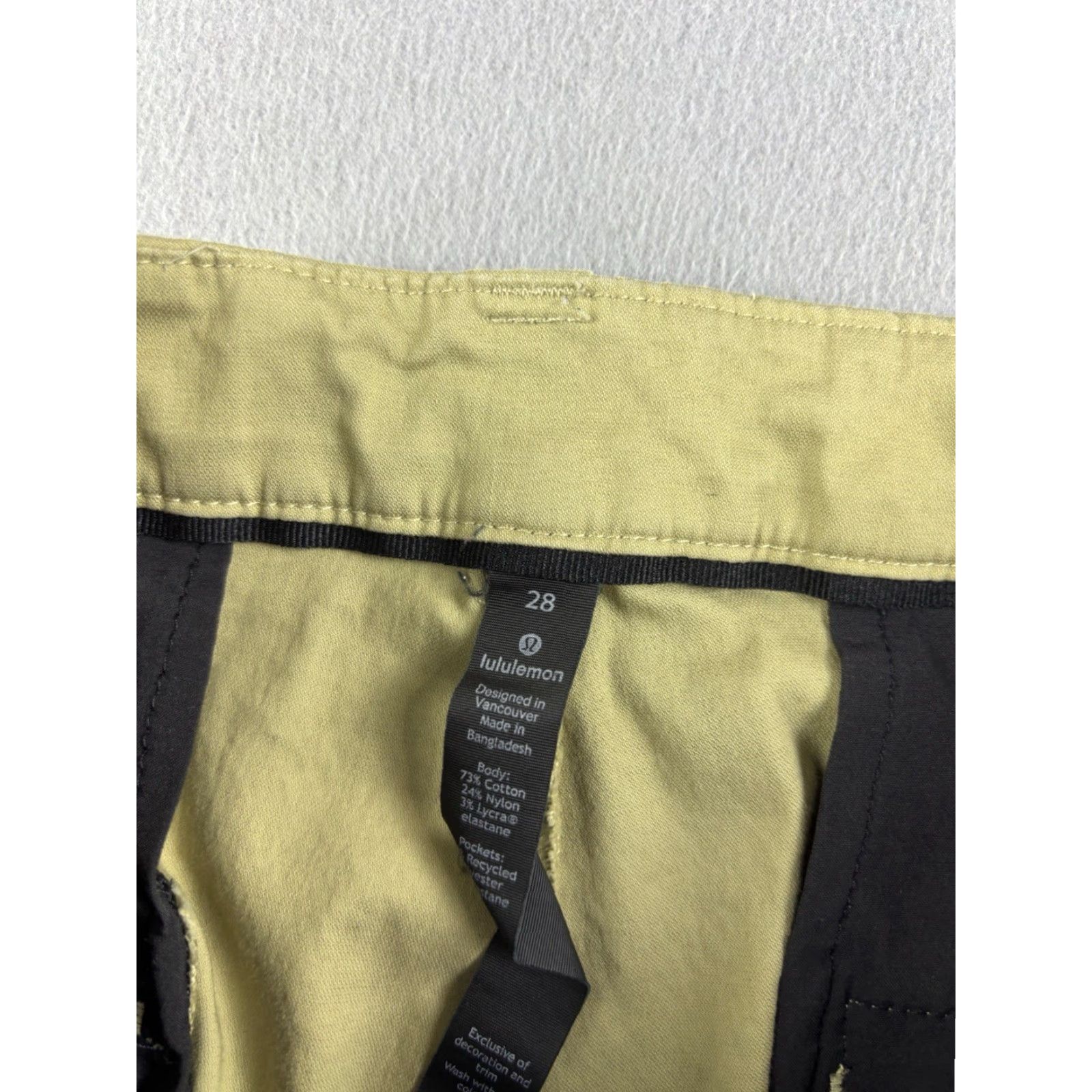 Lululemon Lululemon Pants Mens Slim Fit Chino Brown 28x32 Regular Polyester Blend Flat Front Zipper Button Slim Inseam 32 Size US 28 / EU 44 - 4 Thumbnail