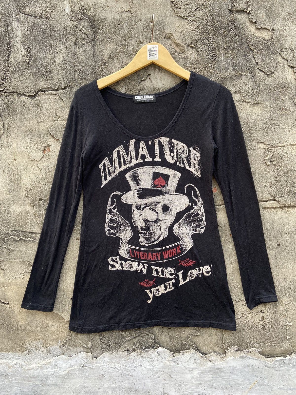 If Six Was Nine 2000s knick knack ifsixwasnine skull long sleeve Size M / US 6-8 / IT 42-44 - 1 Thumbnail