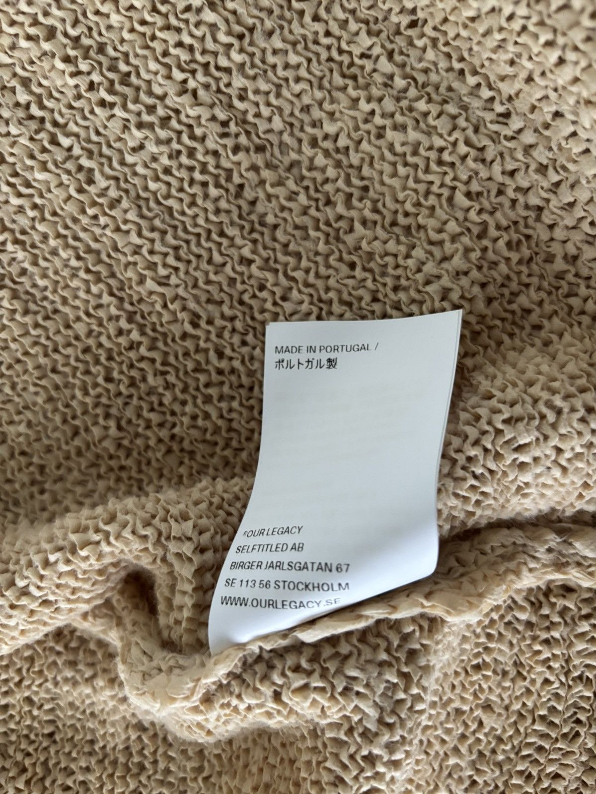 Our Legacy Our Legacy KNITTED CARDIGAN Beige Faux Cord Size US M / EU 48-50 / 2 - 5 Thumbnail