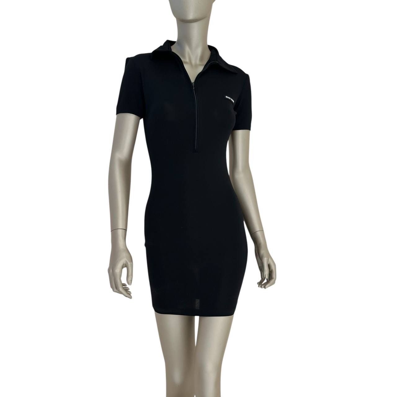 Miu Miu Black Mini Zipped Dress Sz.XS/S - threedaughtersproperties.com