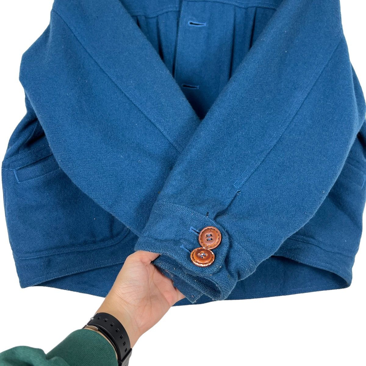 Issey Miyake WOOL PAGE BOY PLEATED BOMBER JACKET MADE IN JAPAN Size US M / EU 48-50 / 2 - 13 Thumbnail