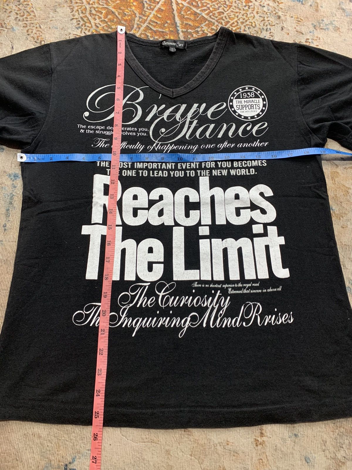 Japanese Brand BEAUMONT CARR POEM REACHES THE LIMIT JAPANESEBRAND Size US M / EU 48-50 / 2 - 4 Thumbnail